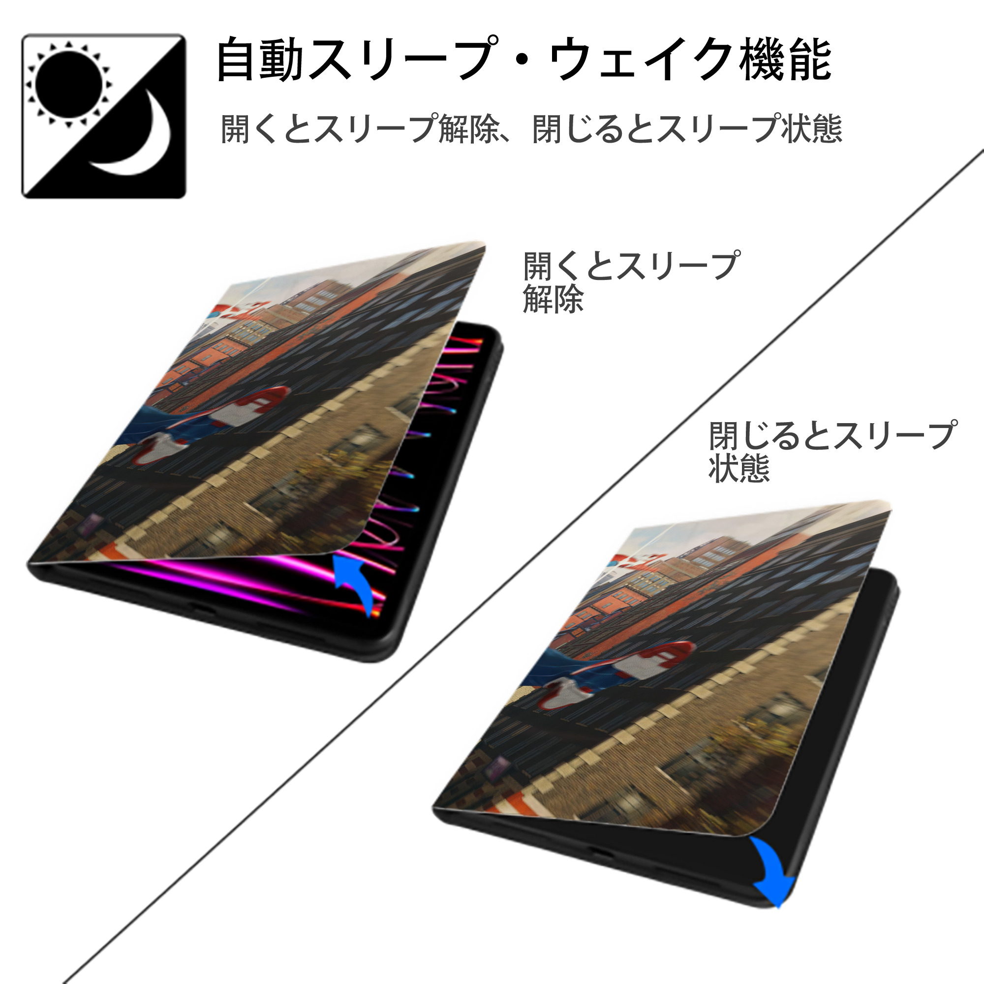 アベンジャーズ The Avengers IPad ケース ブック型 PUレザー TPU 耐衝撃 軽量 薄型 ペン収納なし 全面保護 IPad 各モデル対応