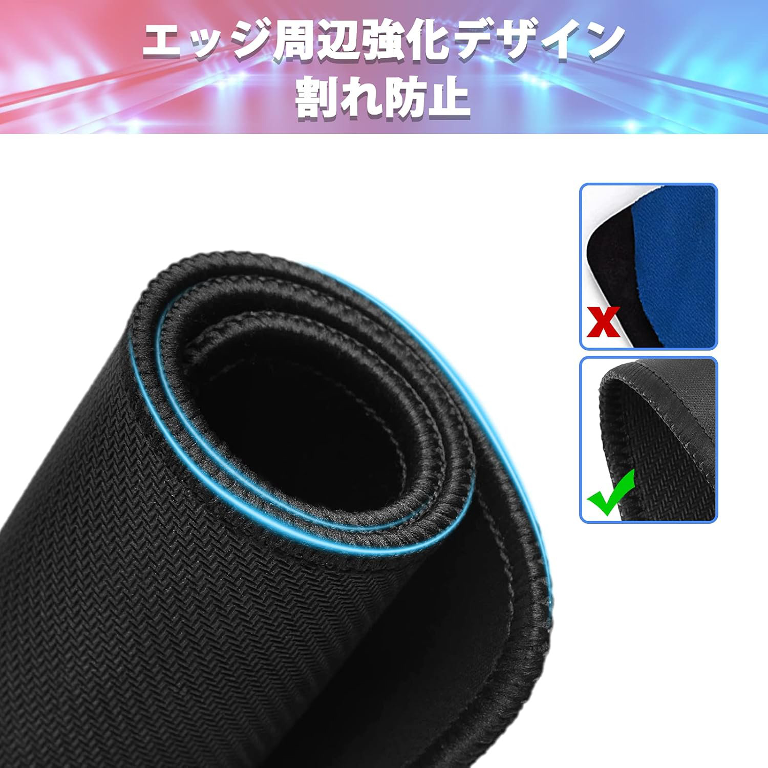 アベンジャーズ The Avengers マウスパッド ステッチ加工 ラバー素材 防水 滑り止め 超薄型 ゲーミング/オフィス対応