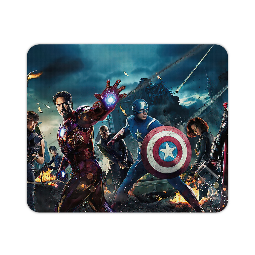 （画像用） アベンジャーズ The Avengers マウスパッド ステッチ加工 ラバー素材 防水 滑り止め 超薄型 ゲーミング/オフィス対応
