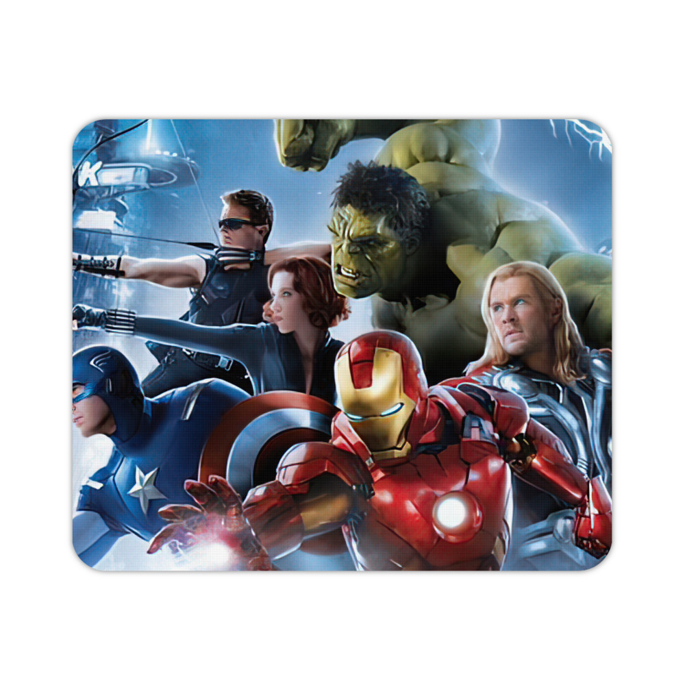 （画像用） アベンジャーズ The Avengers マウスパッド ステッチ加工 ラバー素材 防水 滑り止め 超薄型 ゲーミング/オフィス対応