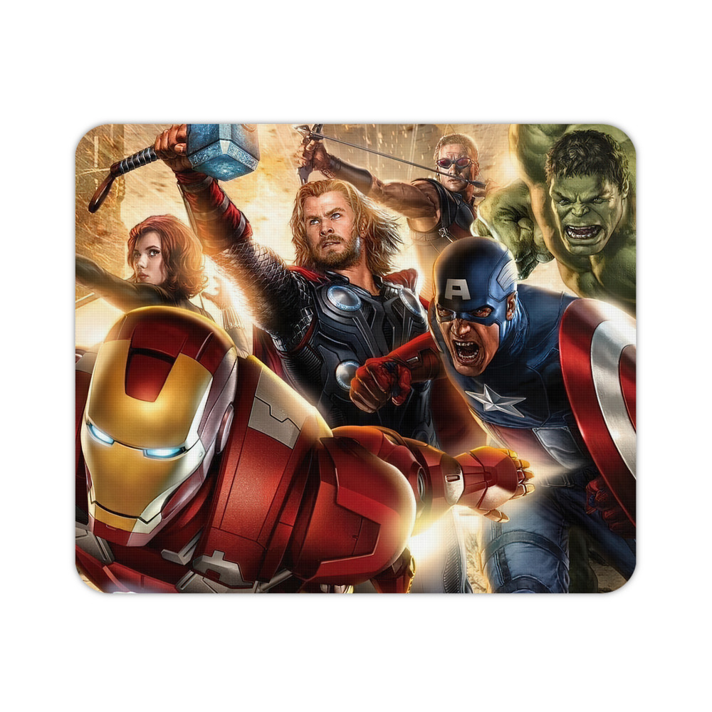 （画像用） アベンジャーズ The Avengers マウスパッド ステッチ加工 ラバー素材 防水 滑り止め 超薄型 ゲーミング/オフィス対応