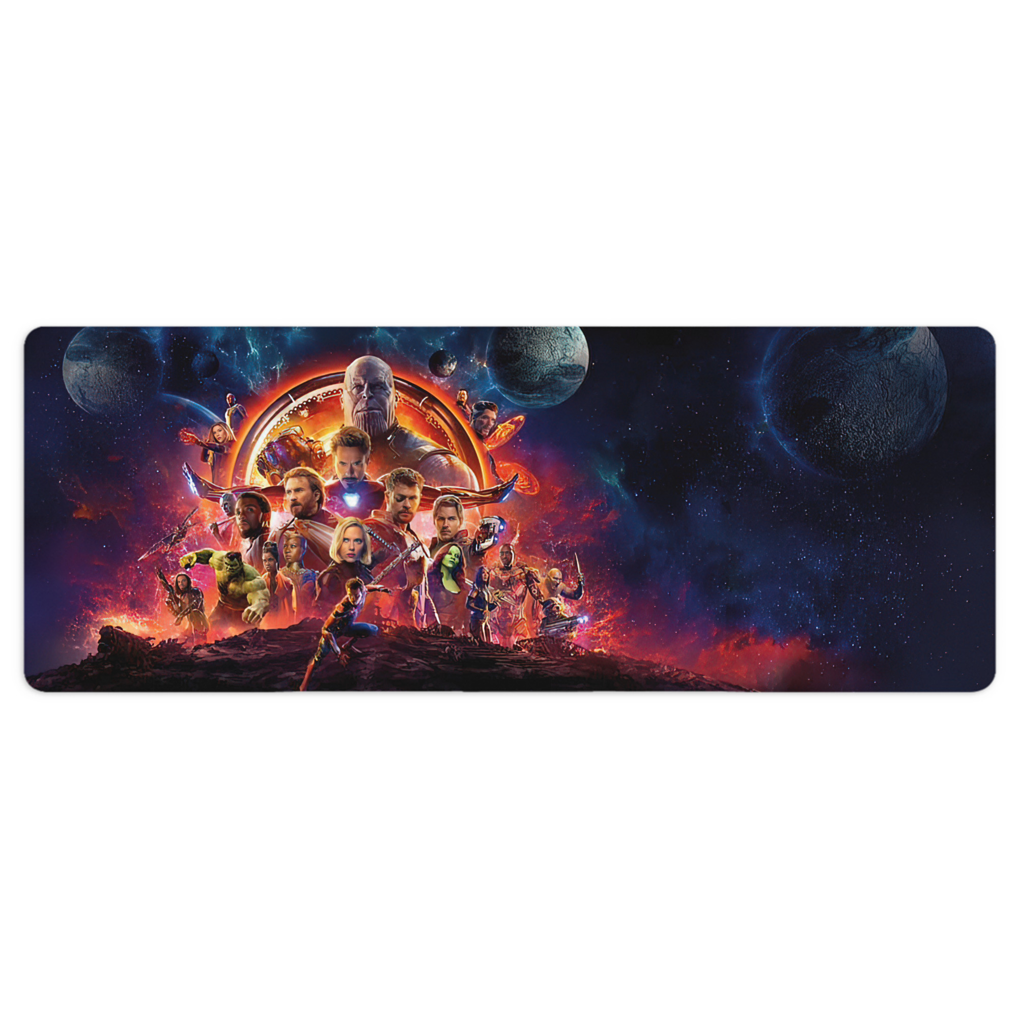 （画像用） アベンジャーズ The Avengers ステッチ加工 大判デスクマット／滑り止めマウスパッド