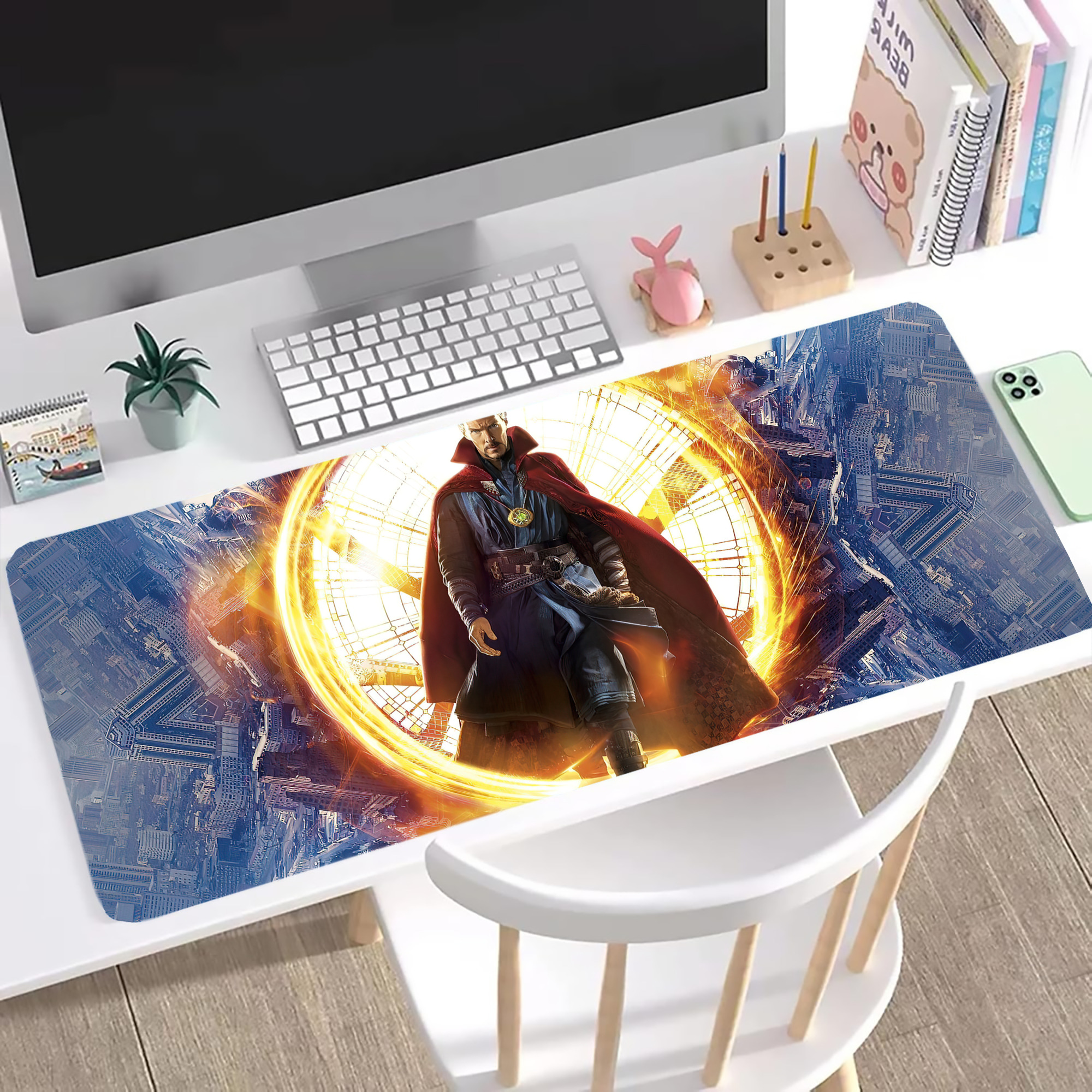 （画像用） アベンジャーズ The Avengers ステッチ加工 大判デスクマット／滑り止めマウスパッド