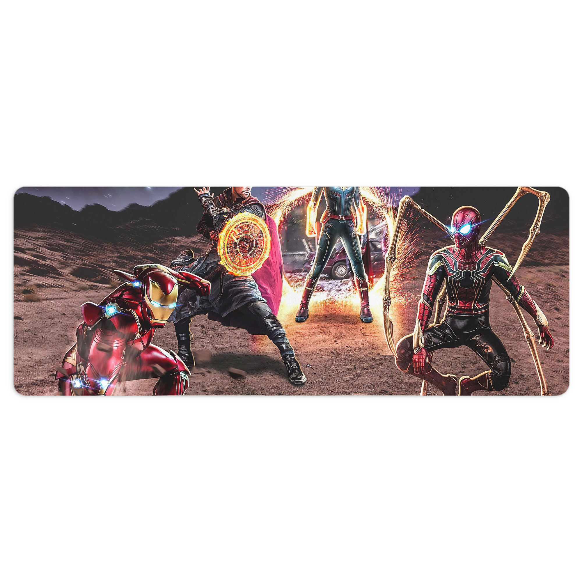 （画像用） アベンジャーズ The Avengers ステッチ加工 大判デスクマット／滑り止めマウスパッド