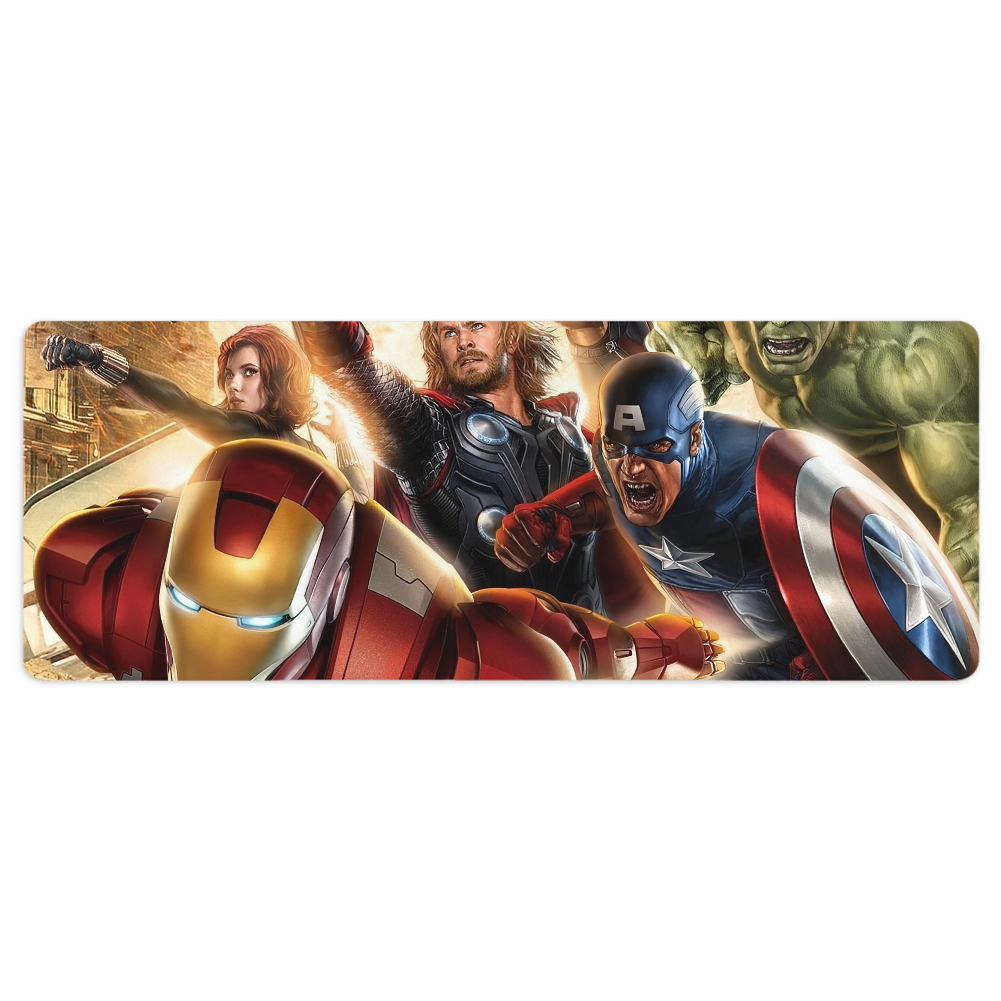 （画像用） アベンジャーズ The Avengers ステッチ加工 大判デスクマット／滑り止めマウスパッド