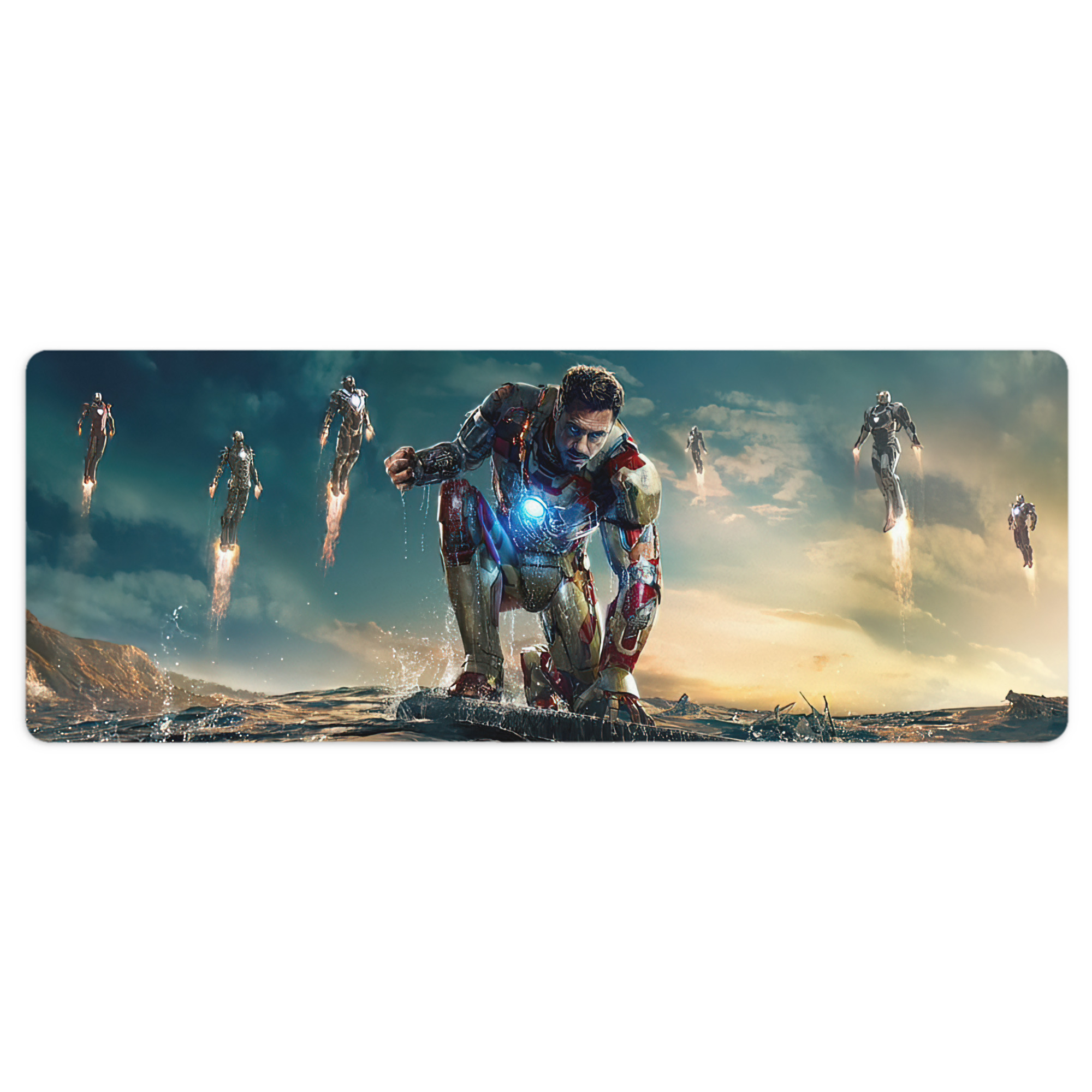 （画像用） アベンジャーズ The Avengers ステッチ加工 大判デスクマット／滑り止めマウスパッド