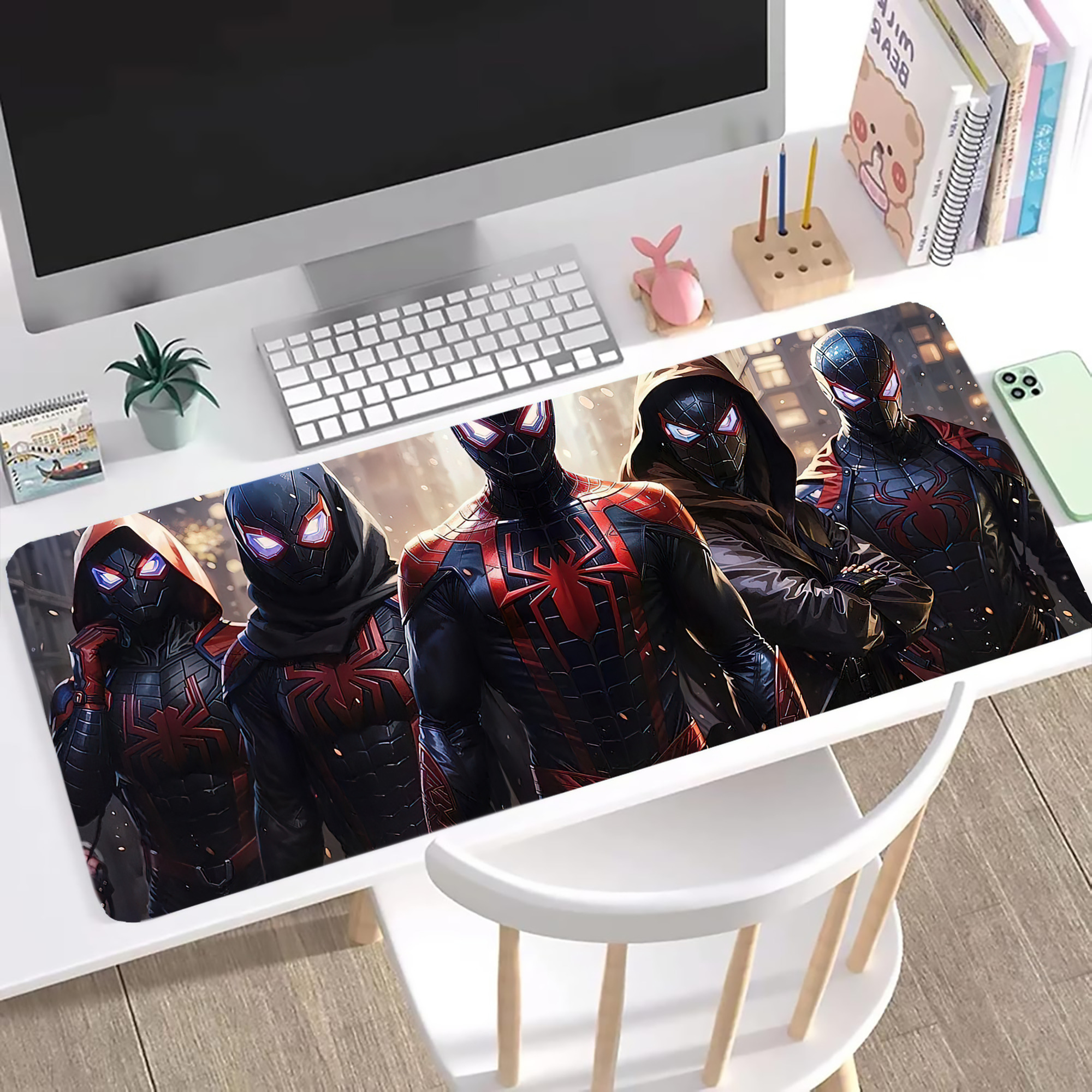 （画像用） アベンジャーズ The Avengers ステッチ加工 大判デスクマット／滑り止めマウスパッド