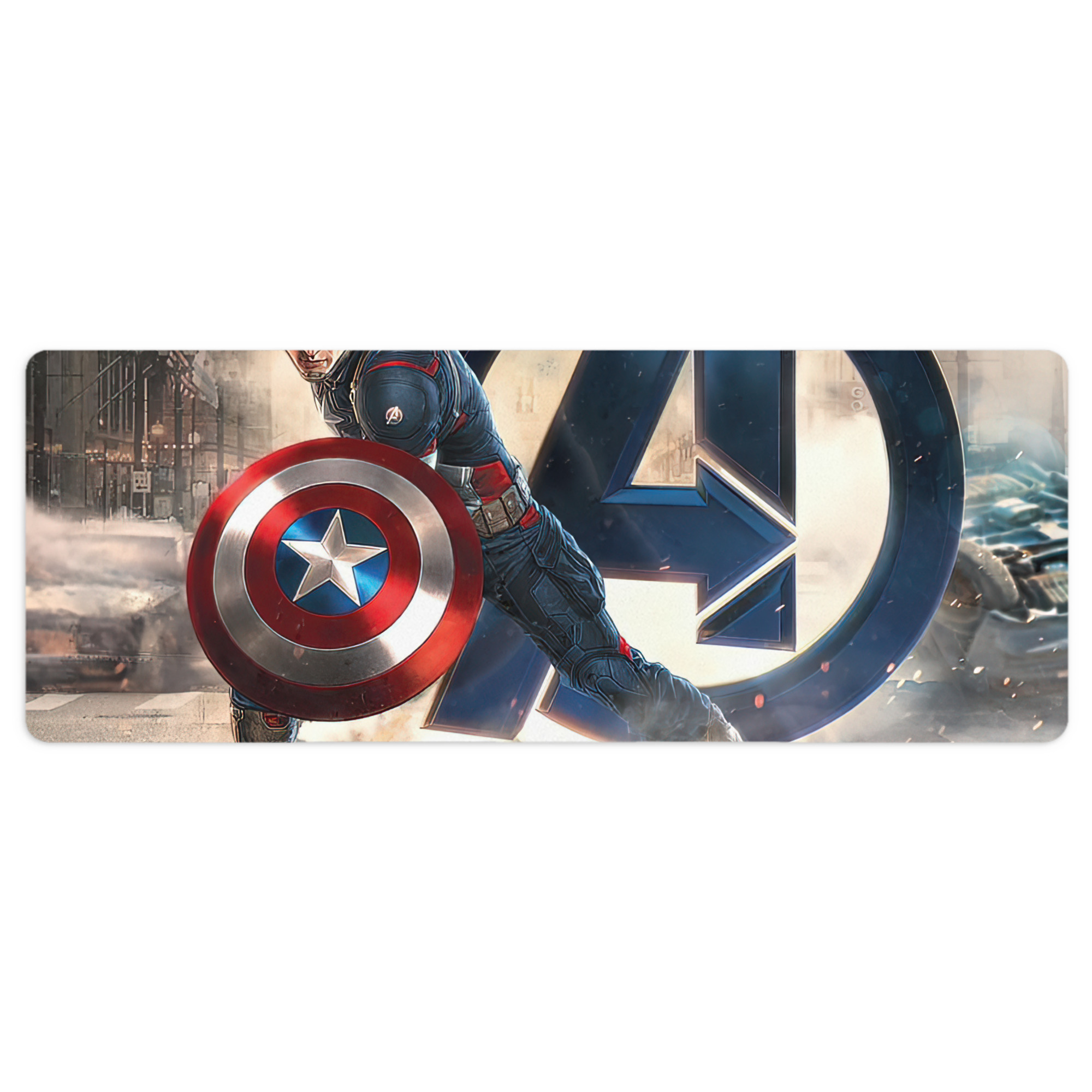（画像用） アベンジャーズ The Avengers ステッチ加工 大判デスクマット／滑り止めマウスパッド