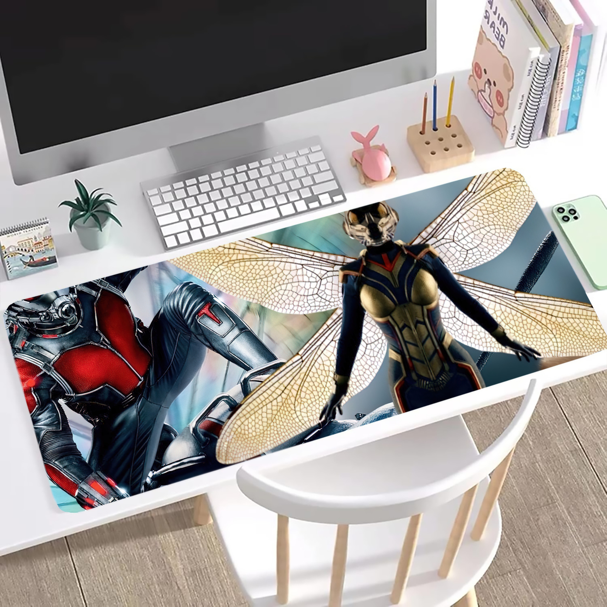 （画像用） アベンジャーズ The Avengers ステッチ加工 大判デスクマット／滑り止めマウスパッド
