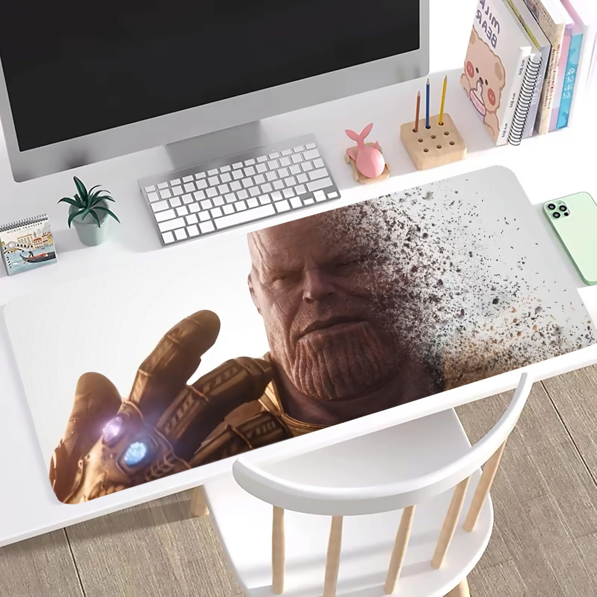 （画像用） アベンジャーズ The Avengers ステッチ加工 大判デスクマット／滑り止めマウスパッド