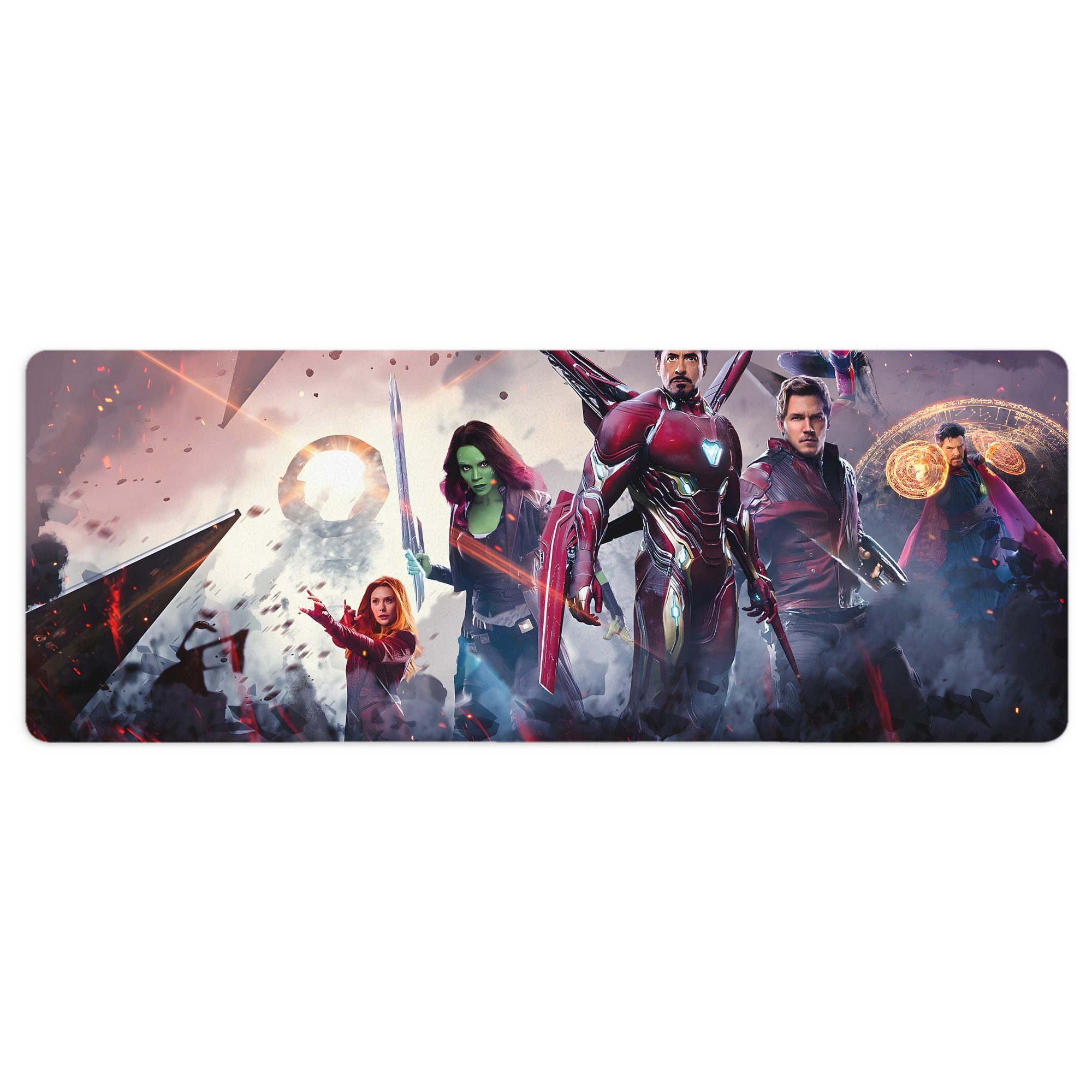 （画像用） アベンジャーズ The Avengers ステッチ加工 大判デスクマット／滑り止めマウスパッド