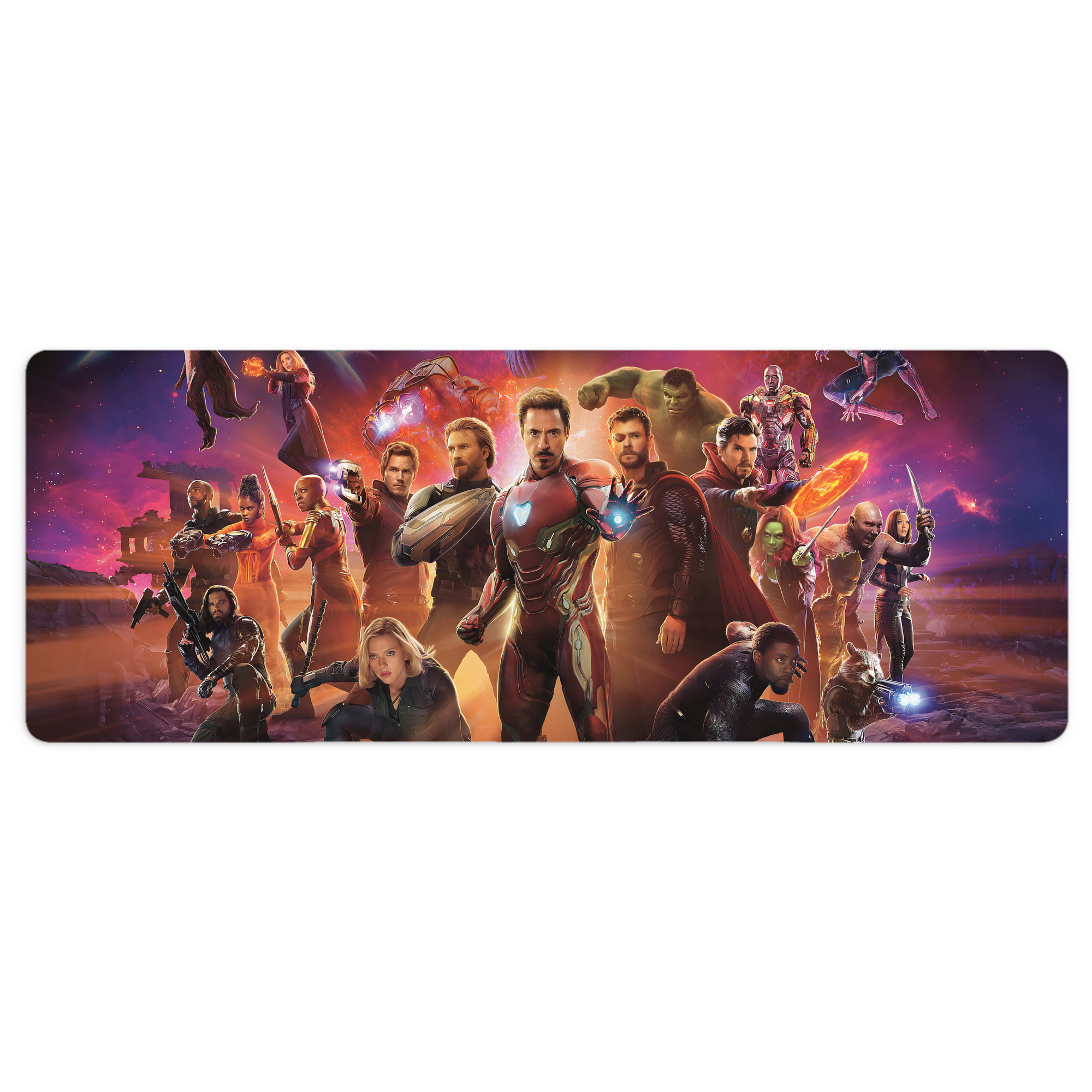 （画像用） アベンジャーズ The Avengers ステッチ加工 大判デスクマット／滑り止めマウスパッド