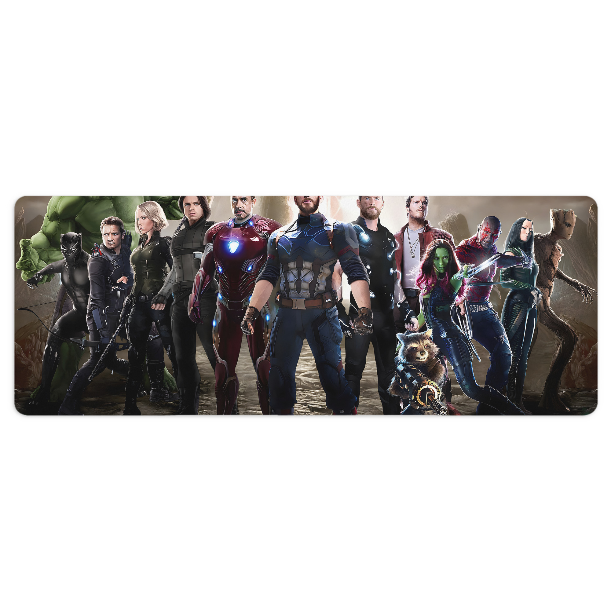 （画像用） アベンジャーズ The Avengers ステッチ加工 大判デスクマット／滑り止めマウスパッド