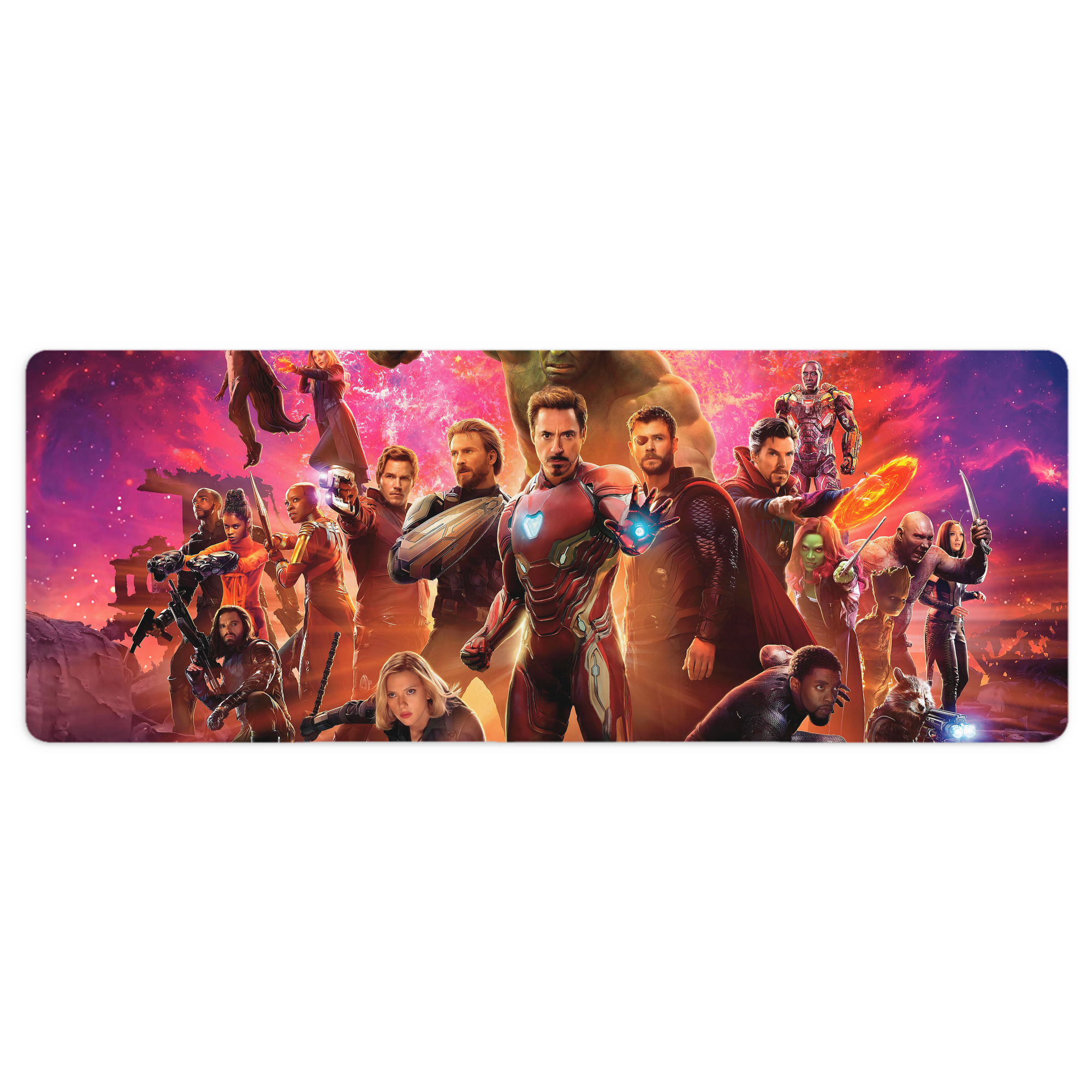 （画像用） アベンジャーズ The Avengers ステッチ加工 大判デスクマット／滑り止めマウスパッド
