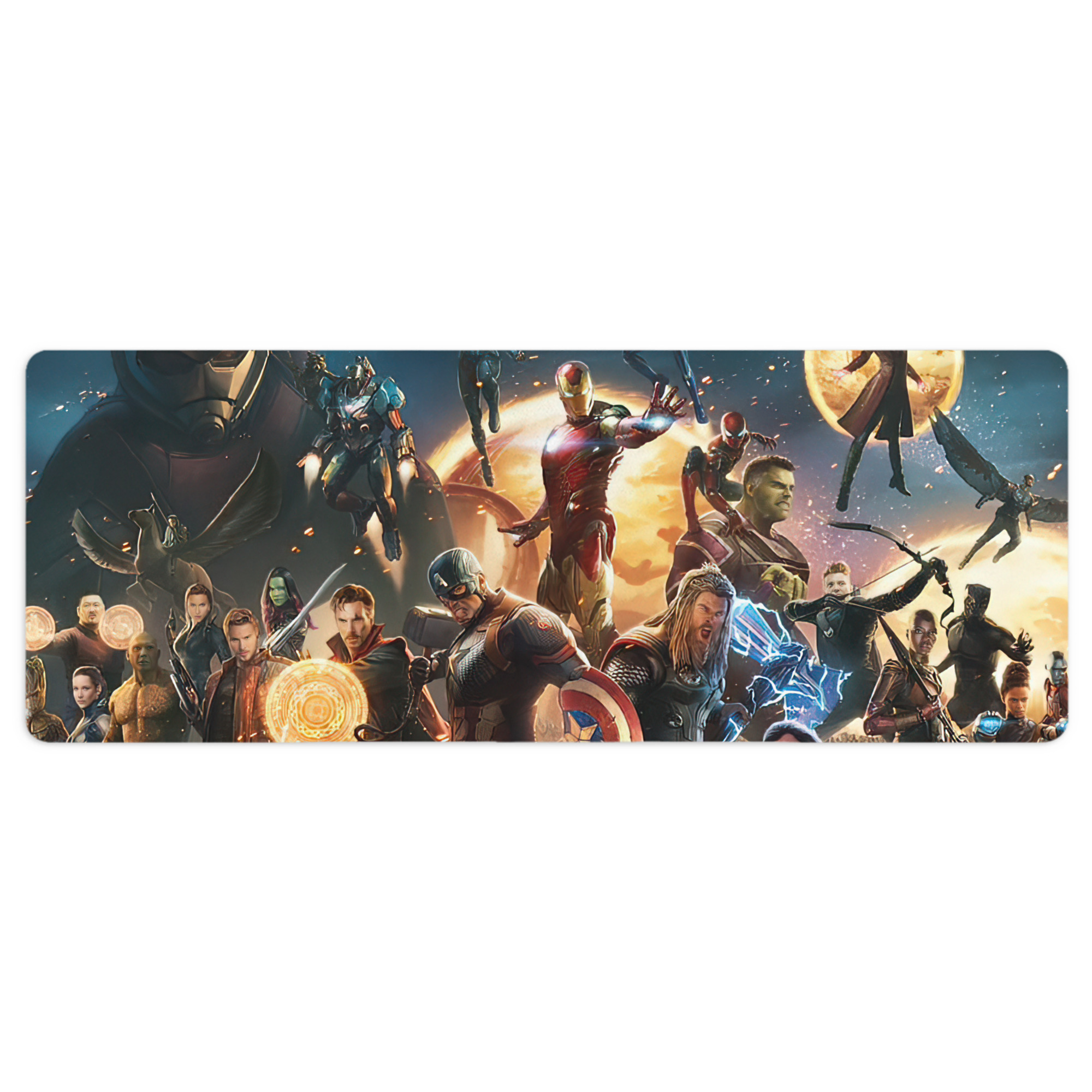 （画像用） アベンジャーズ The Avengers ステッチ加工 大判デスクマット／滑り止めマウスパッド