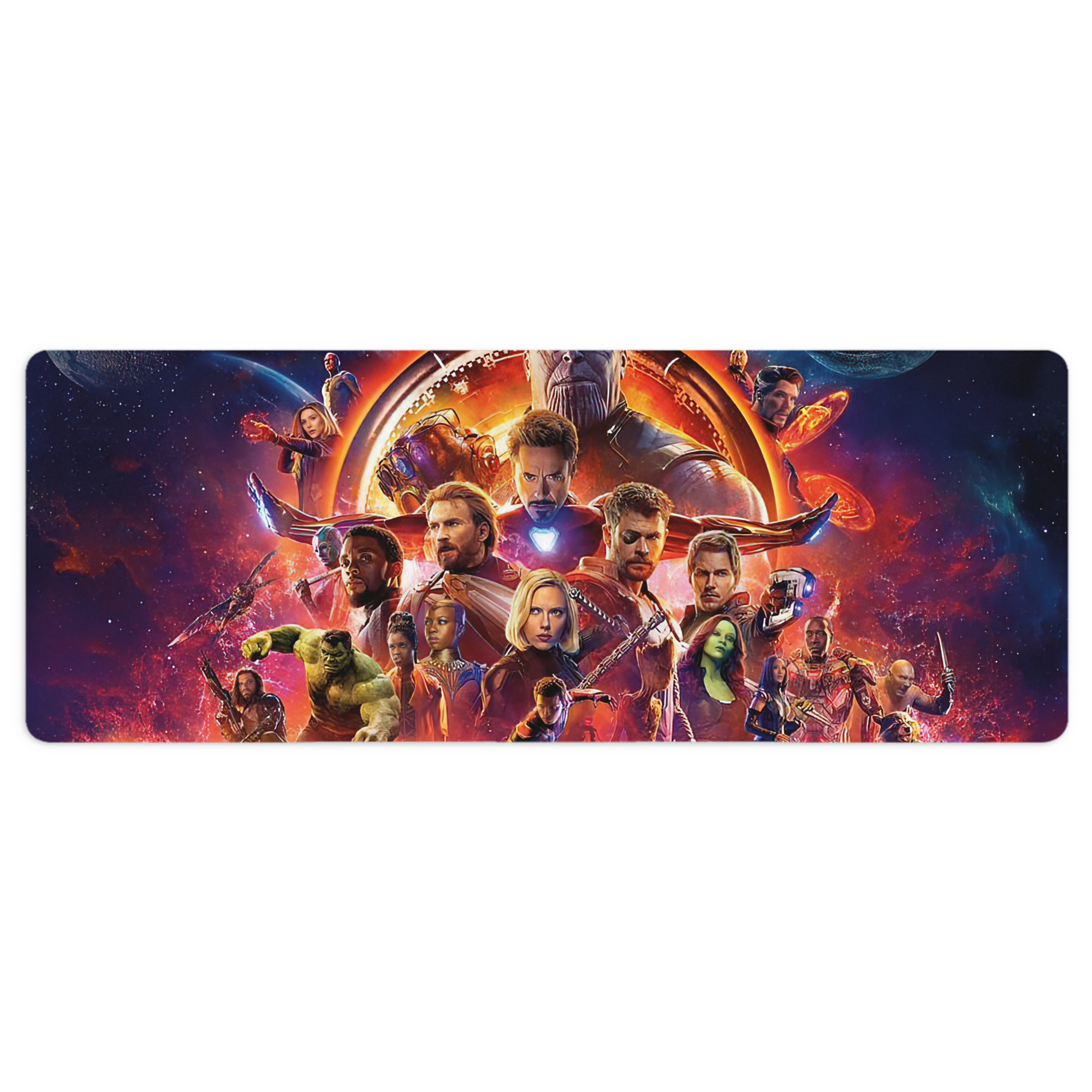 （画像用） アベンジャーズ The Avengers ステッチ加工 大判デスクマット／滑り止めマウスパッド