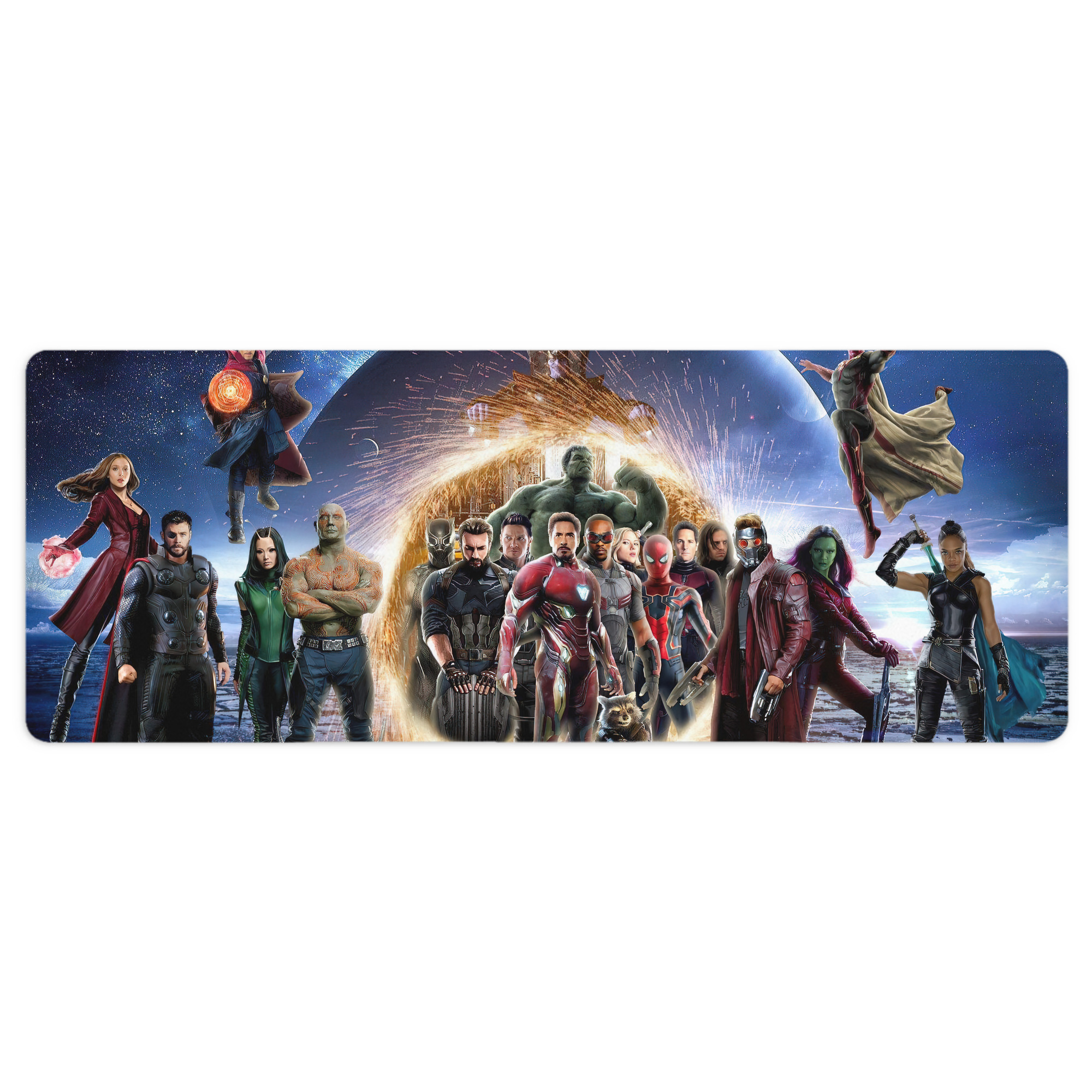 （画像用） アベンジャーズ The Avengers ステッチ加工 大判デスクマット／滑り止めマウスパッド