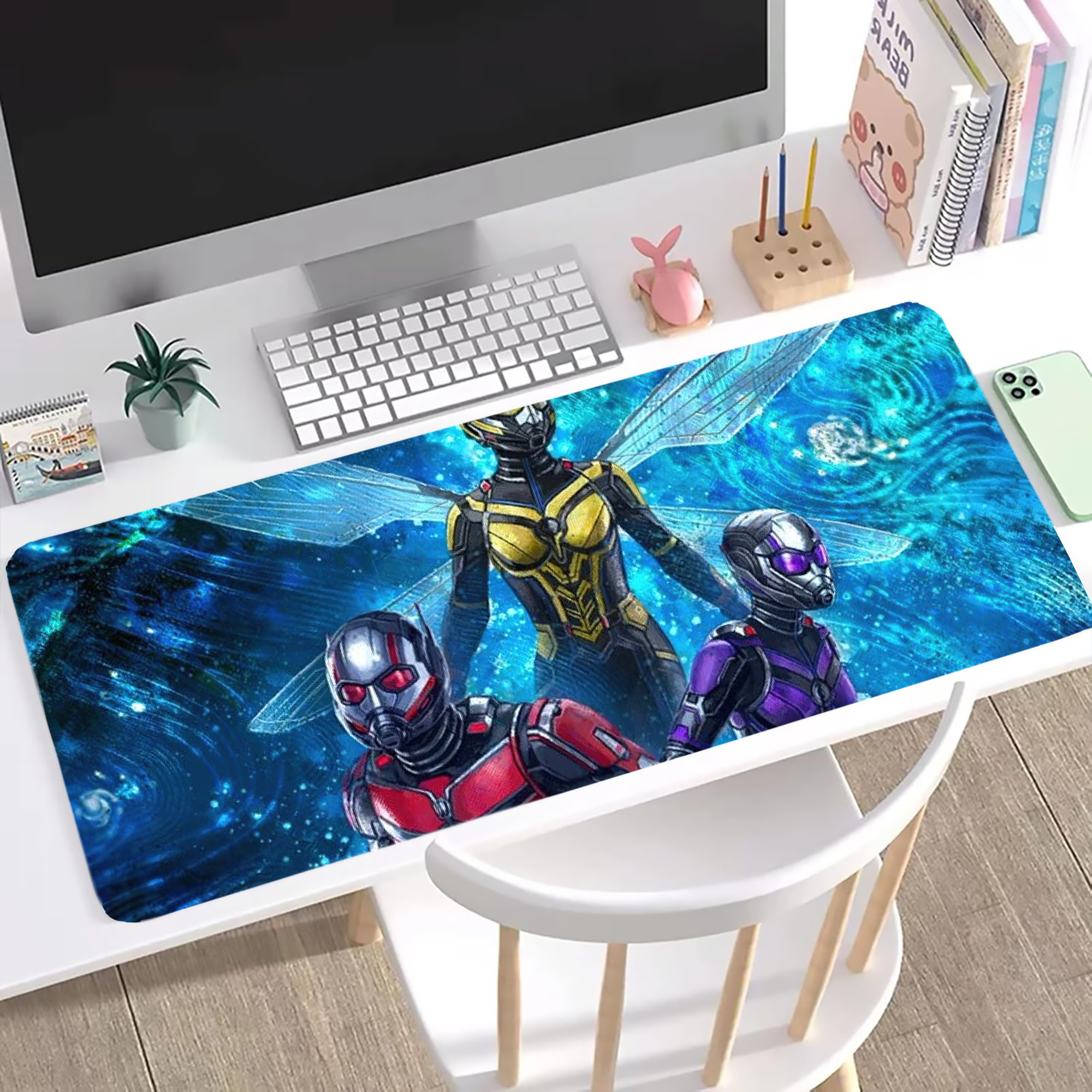 （画像用） アベンジャーズ The Avengers ステッチ加工 大判デスクマット／滑り止めマウスパッド