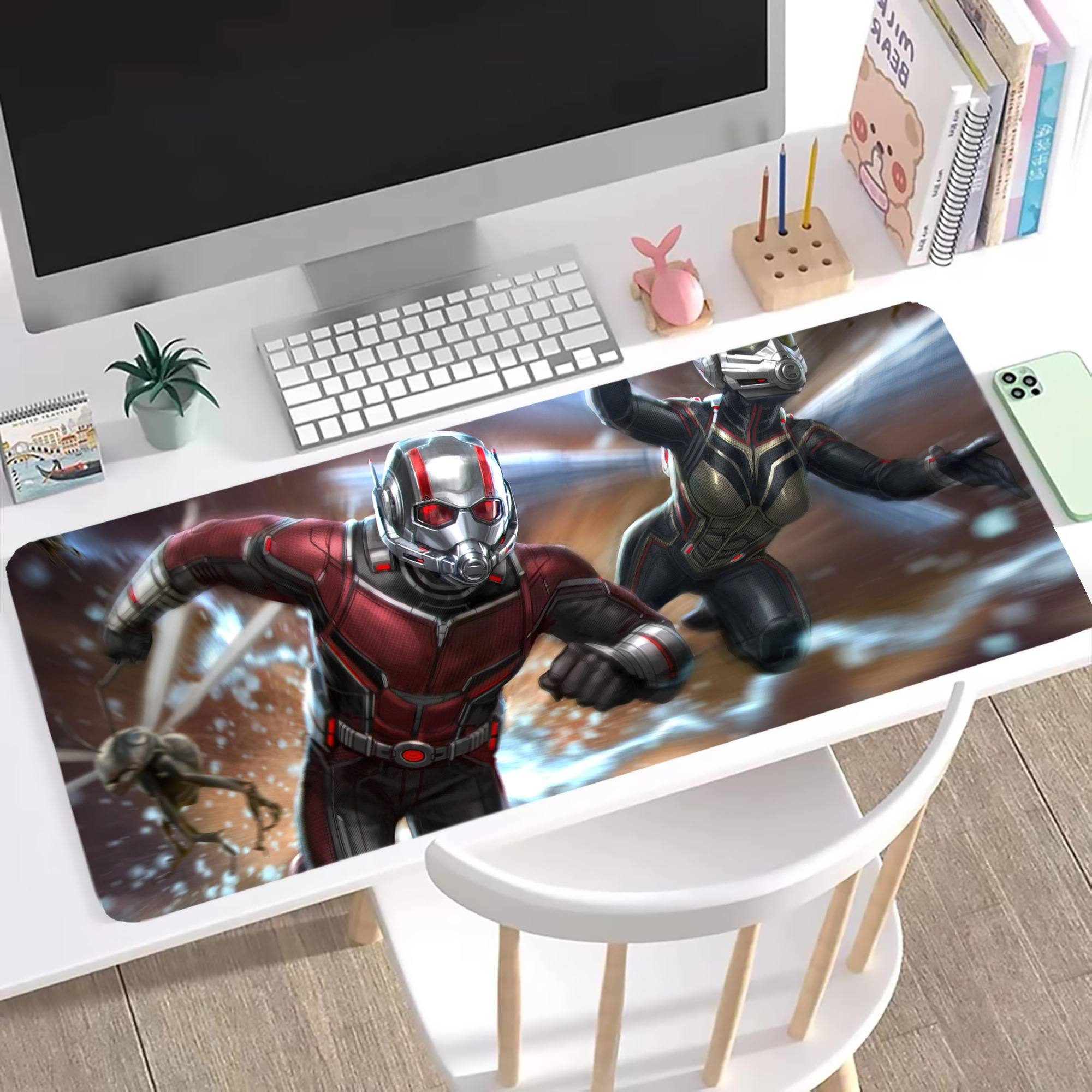 （画像用） アベンジャーズ The Avengers ステッチ加工 大判デスクマット／滑り止めマウスパッド