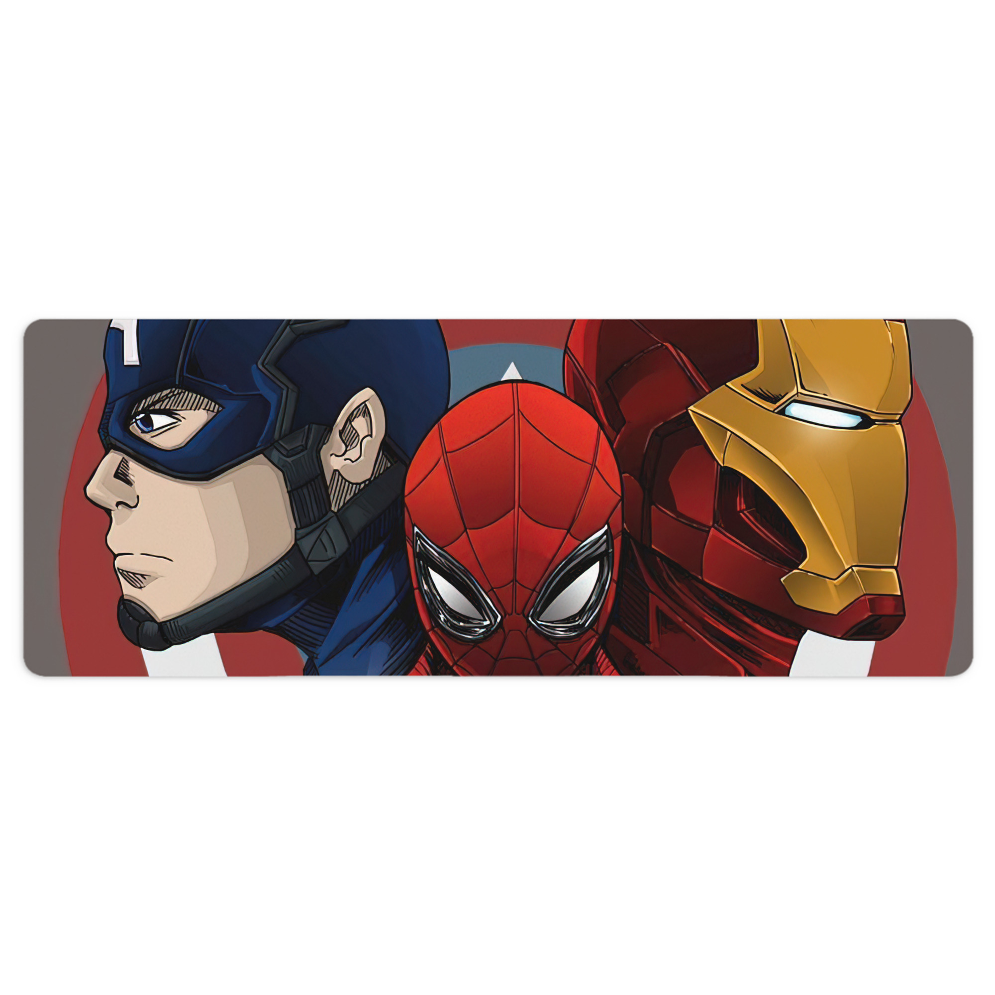 （画像用） アベンジャーズ The Avengers ステッチ加工 大判デスクマット／滑り止めマウスパッド