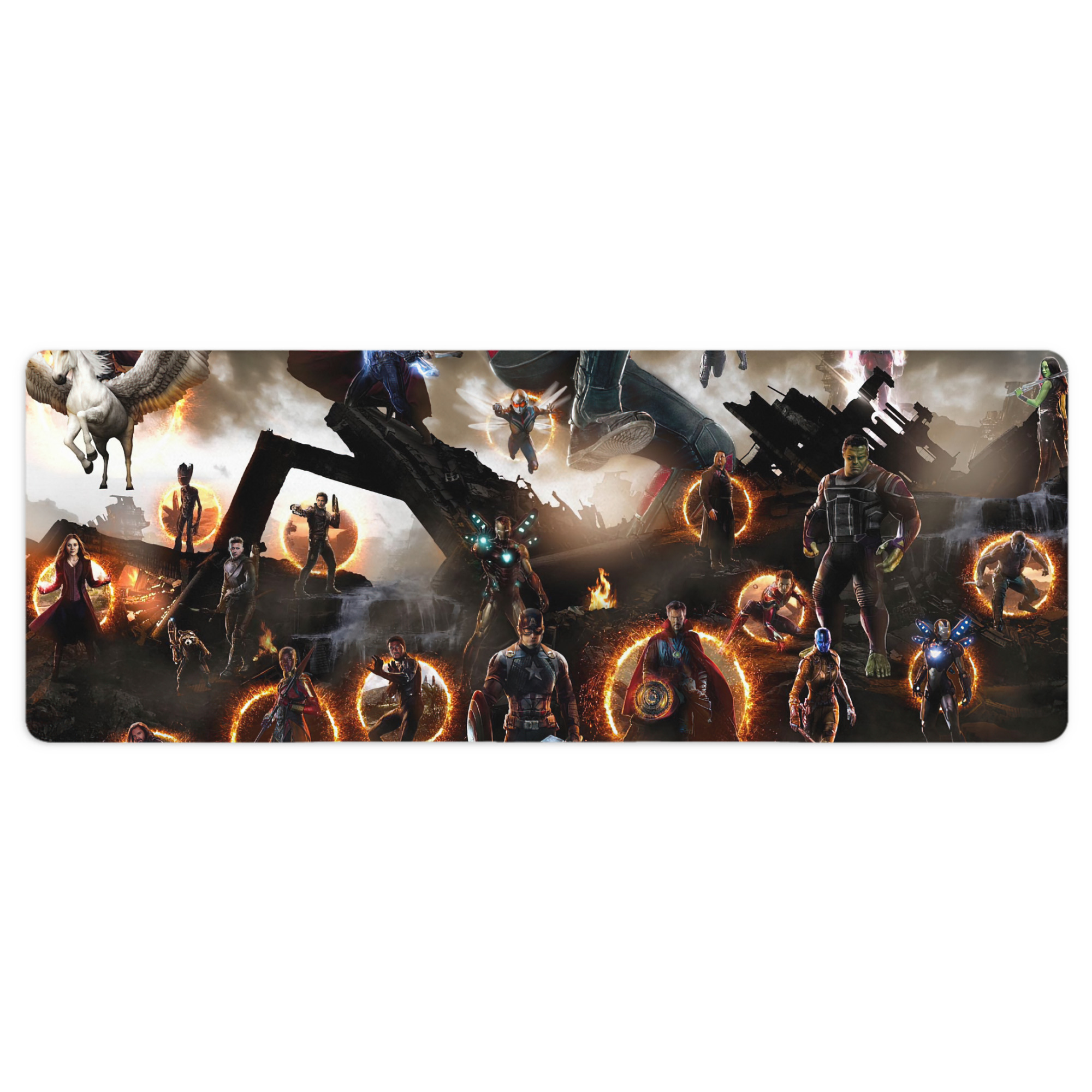 （画像用） アベンジャーズ The Avengers ステッチ加工 大判デスクマット／滑り止めマウスパッド