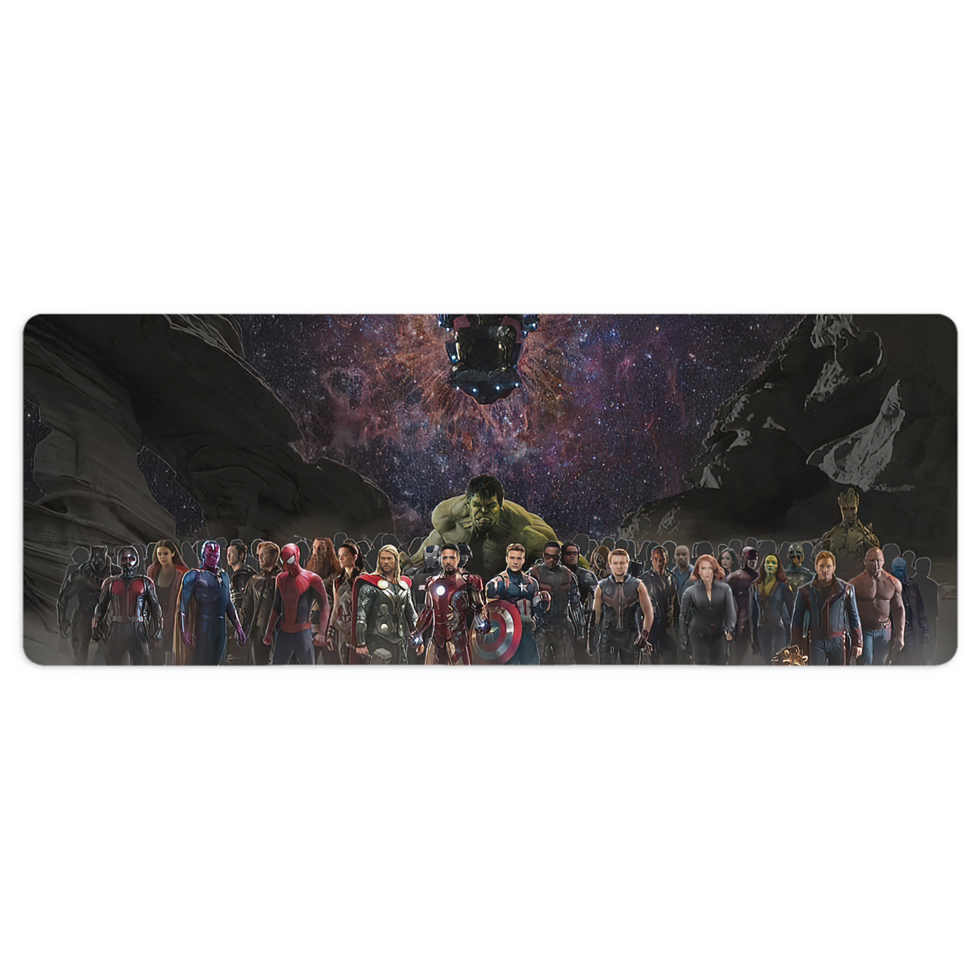 （画像用） アベンジャーズ The Avengers ステッチ加工 大判デスクマット／滑り止めマウスパッド