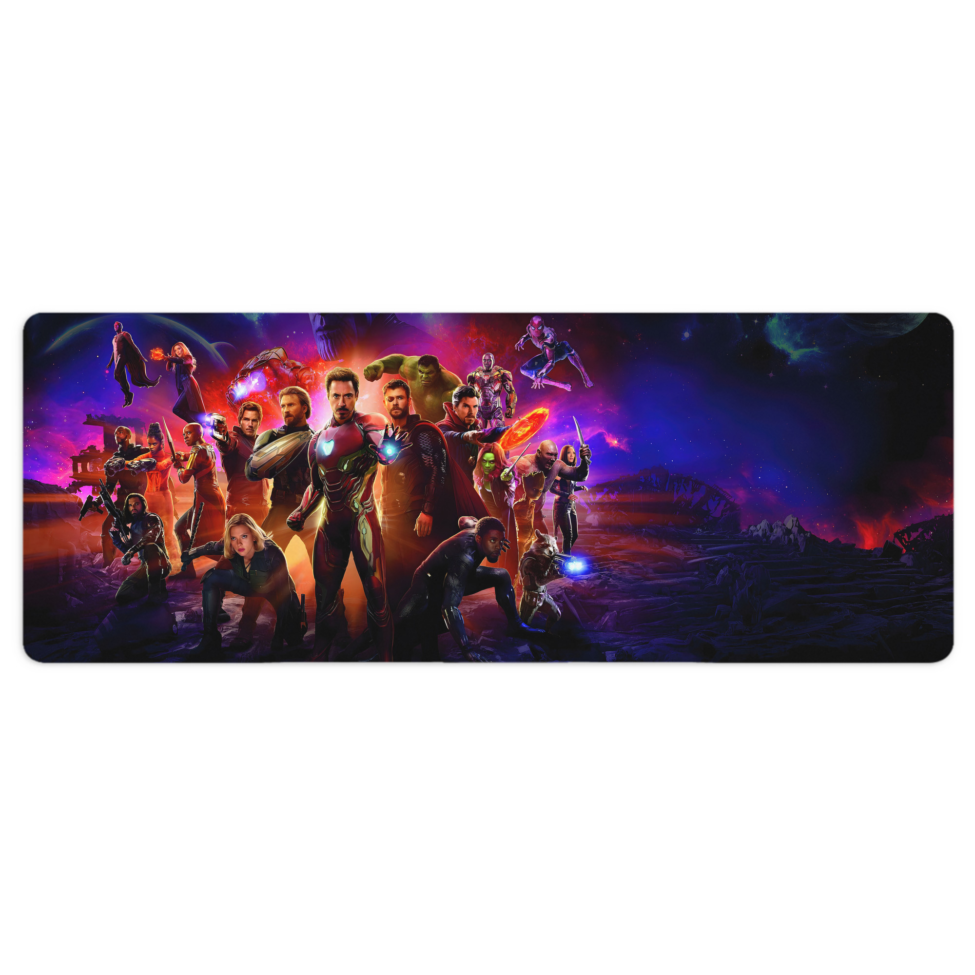 （画像用） アベンジャーズ The Avengers ステッチ加工 大判デスクマット／滑り止めマウスパッド