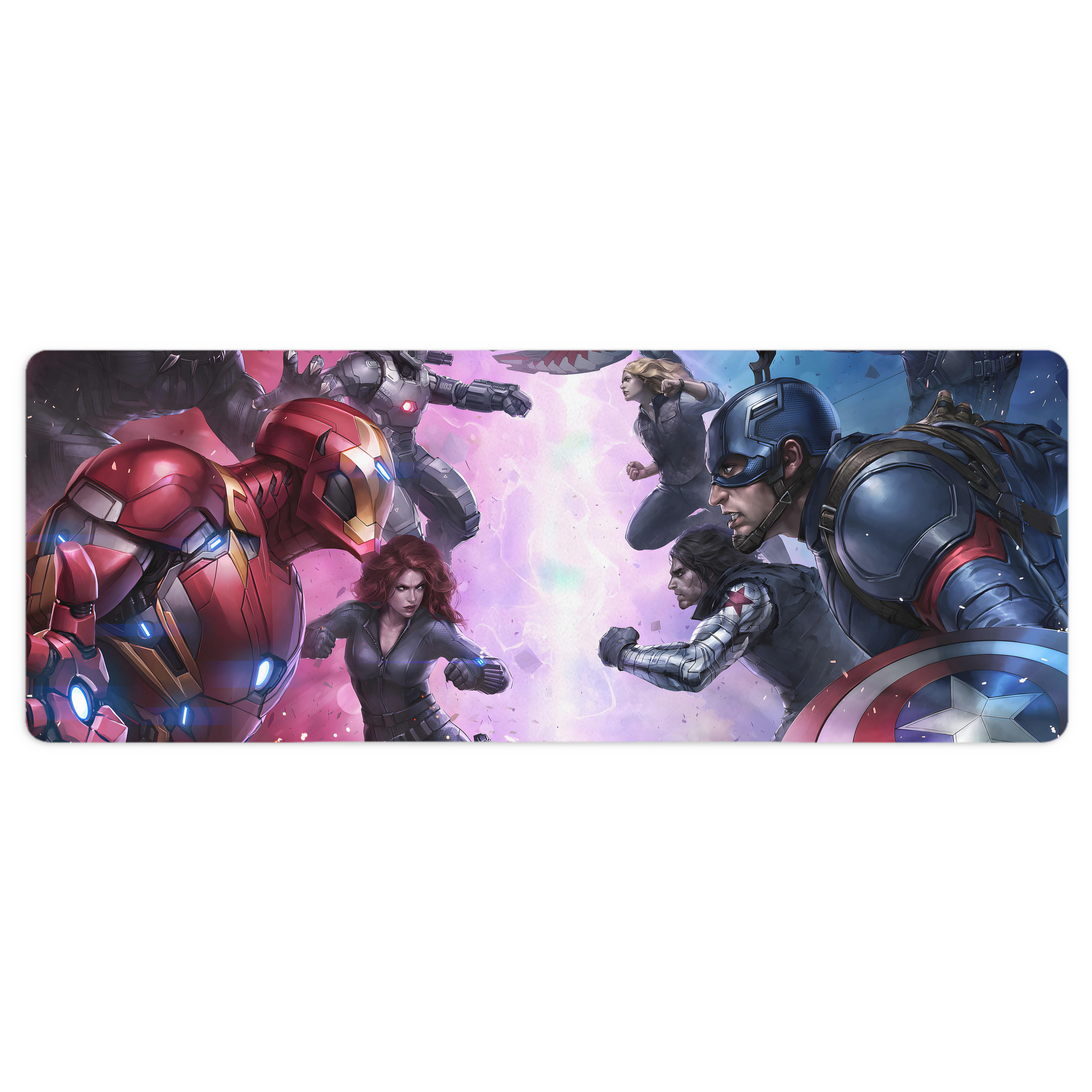 （画像用） アベンジャーズ The Avengers ステッチ加工 大判デスクマット／滑り止めマウスパッド