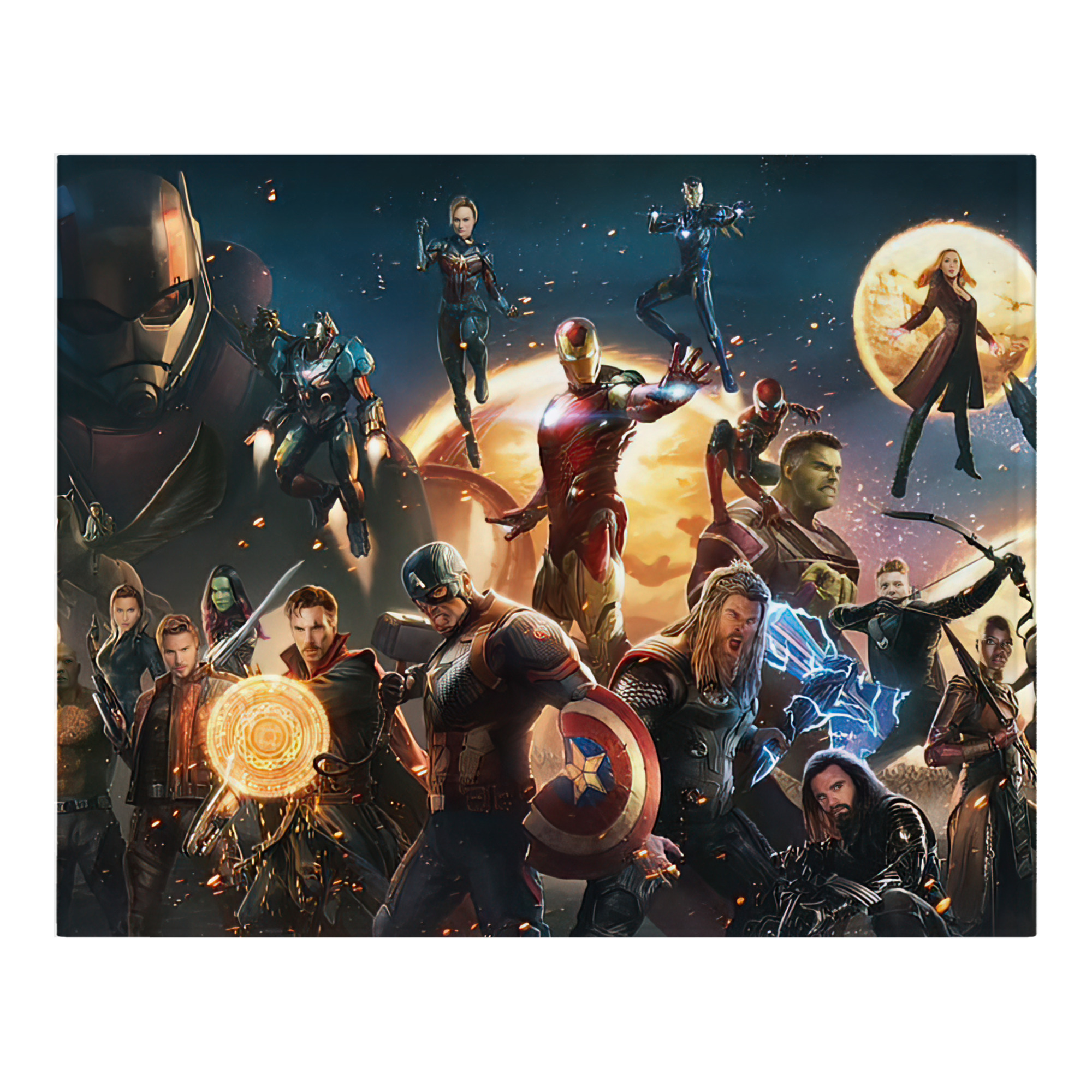 （画像用） アベンジャーズ The Avengers フランネルブランケット・多サイズ対応（横型）