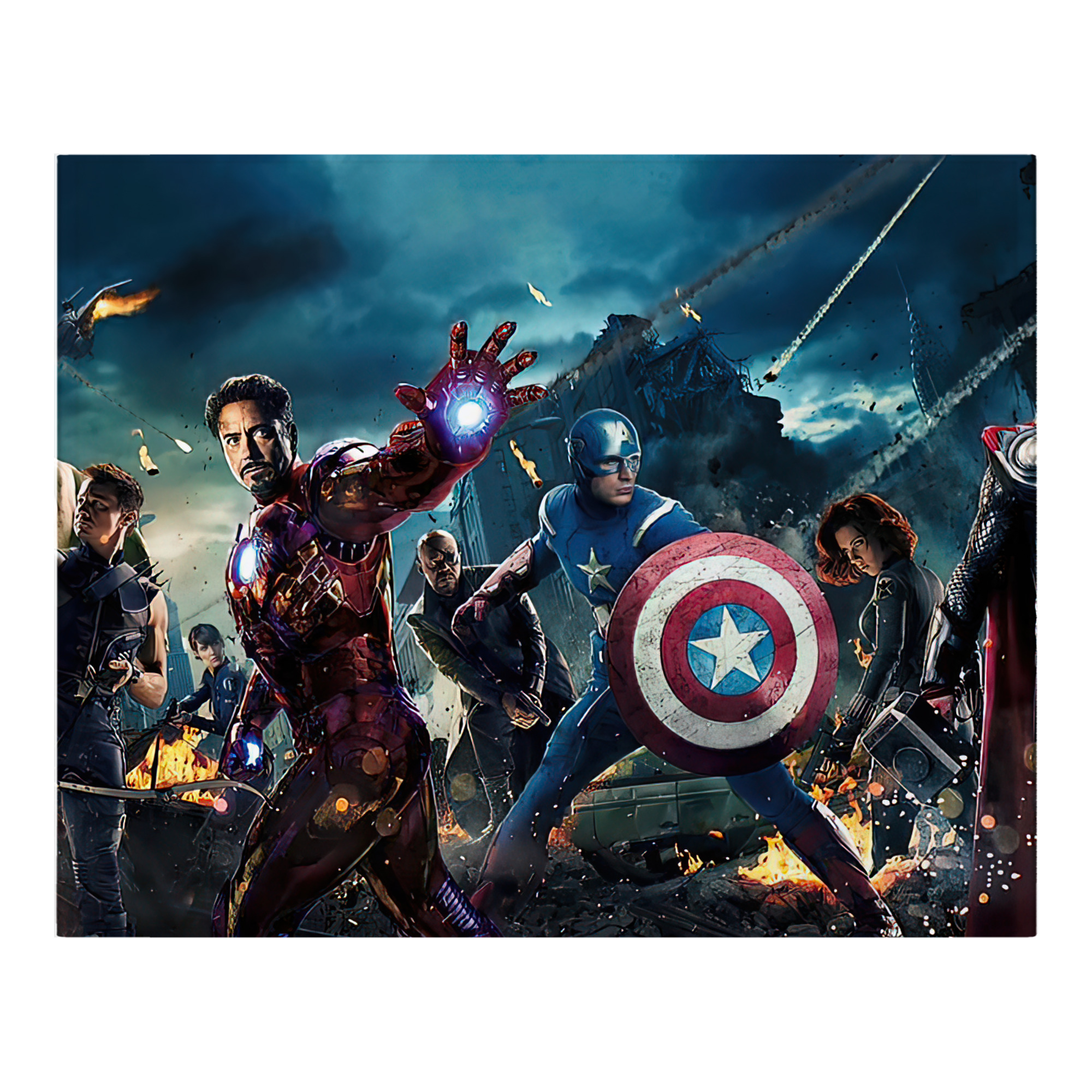 （画像用） アベンジャーズ The Avengers フランネルブランケット・多サイズ対応（横型）