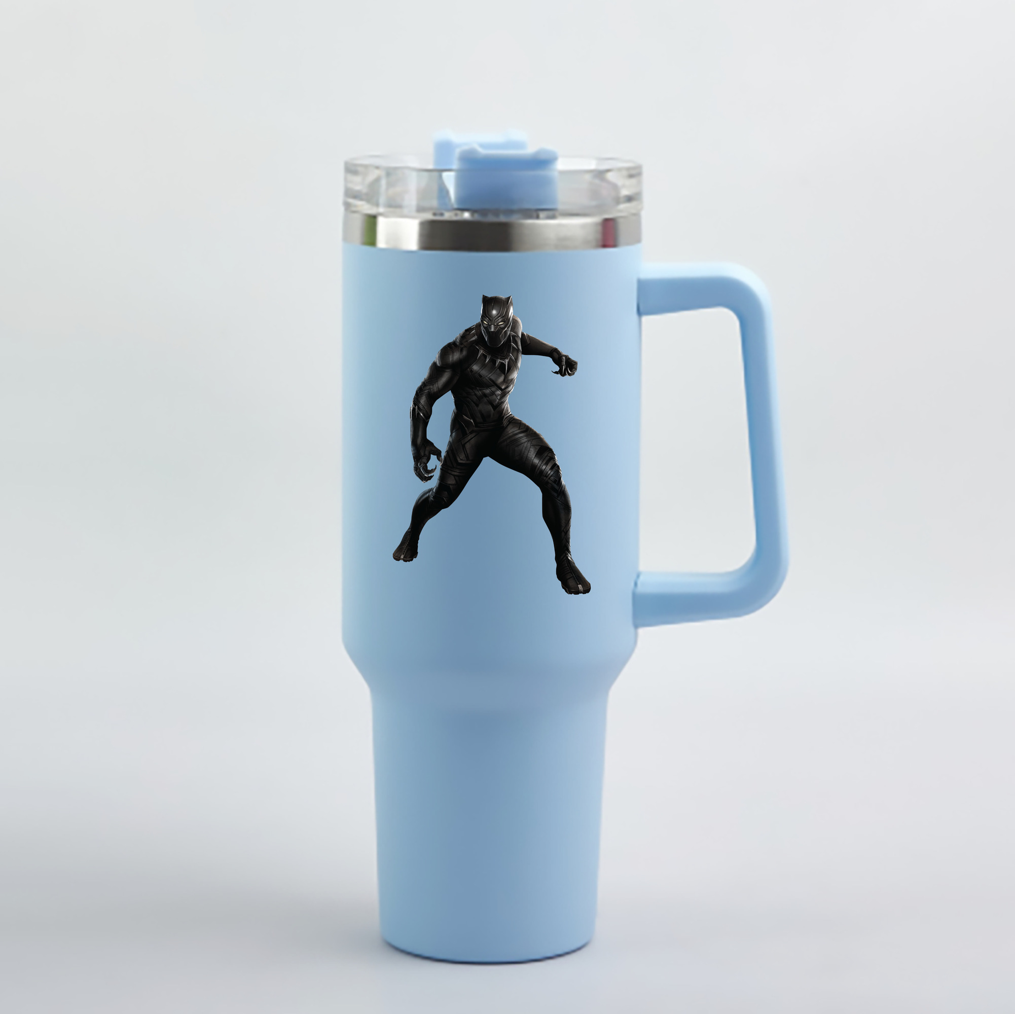 （画像用） アベンジャーズ The Avengers 1200mL車用タンブラー - クリスタルステッカー（プラスチックストロー付き）