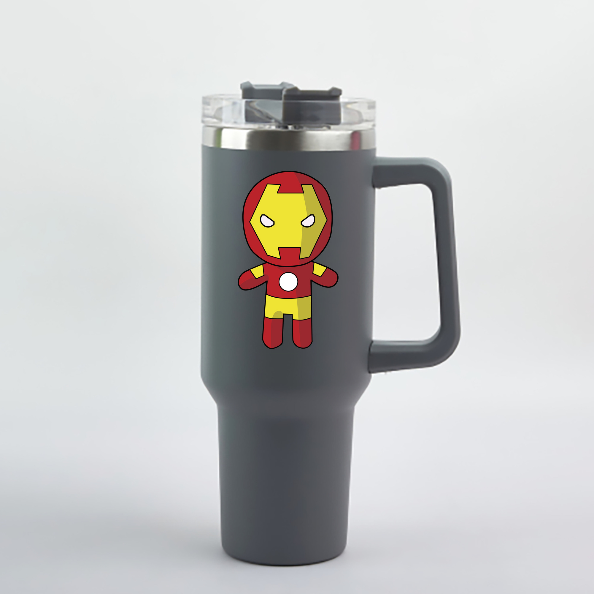 （画像用） アベンジャーズ The Avengers 1200mL車用タンブラー - クリスタルステッカー（プラスチックストロー付き）