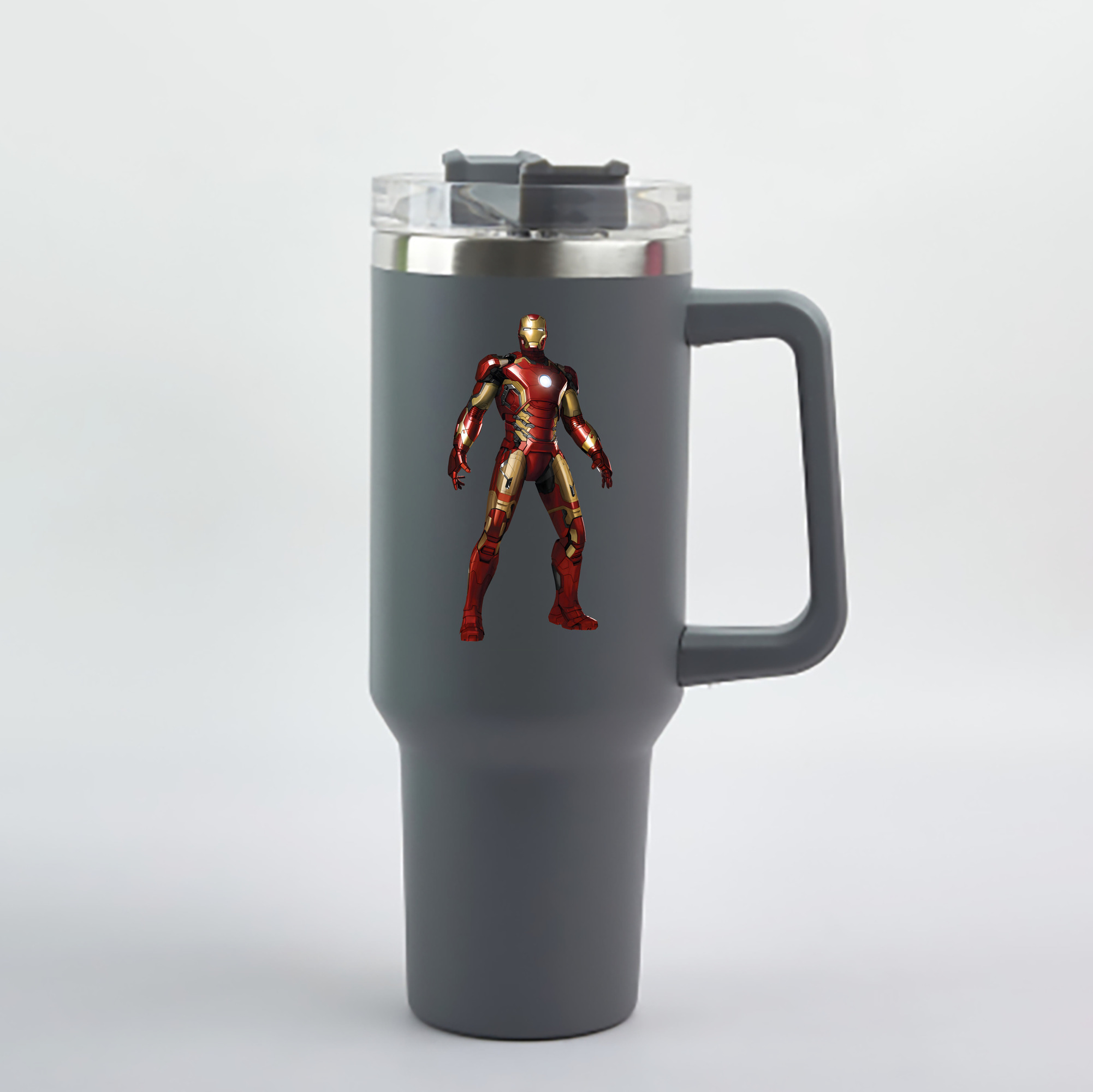 （画像用） アベンジャーズ The Avengers 1200mL車用タンブラー - クリスタルステッカー（プラスチックストロー付き）