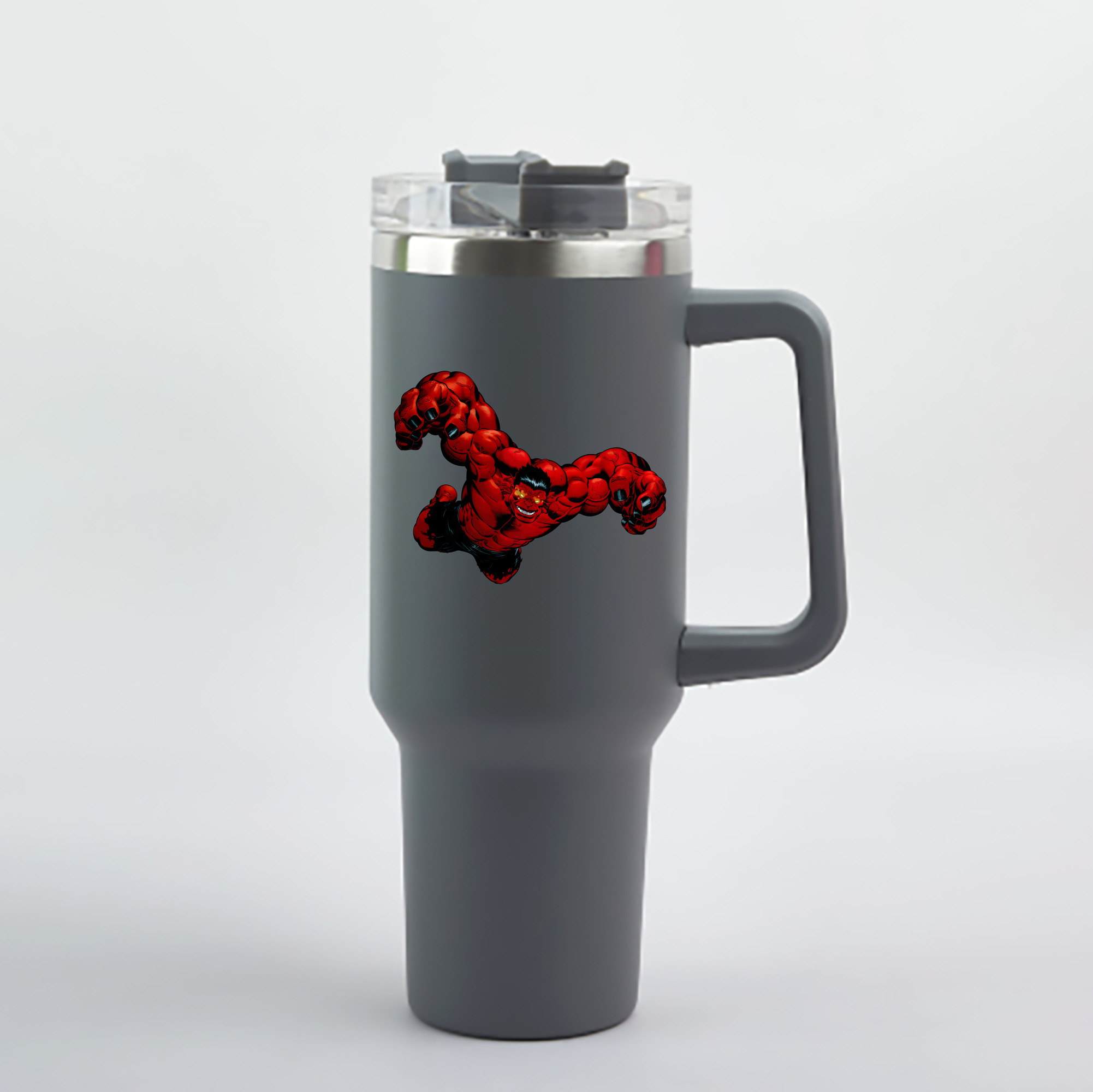 （画像用） アベンジャーズ The Avengers 1200mL車用タンブラー - クリスタルステッカー（プラスチックストロー付き）