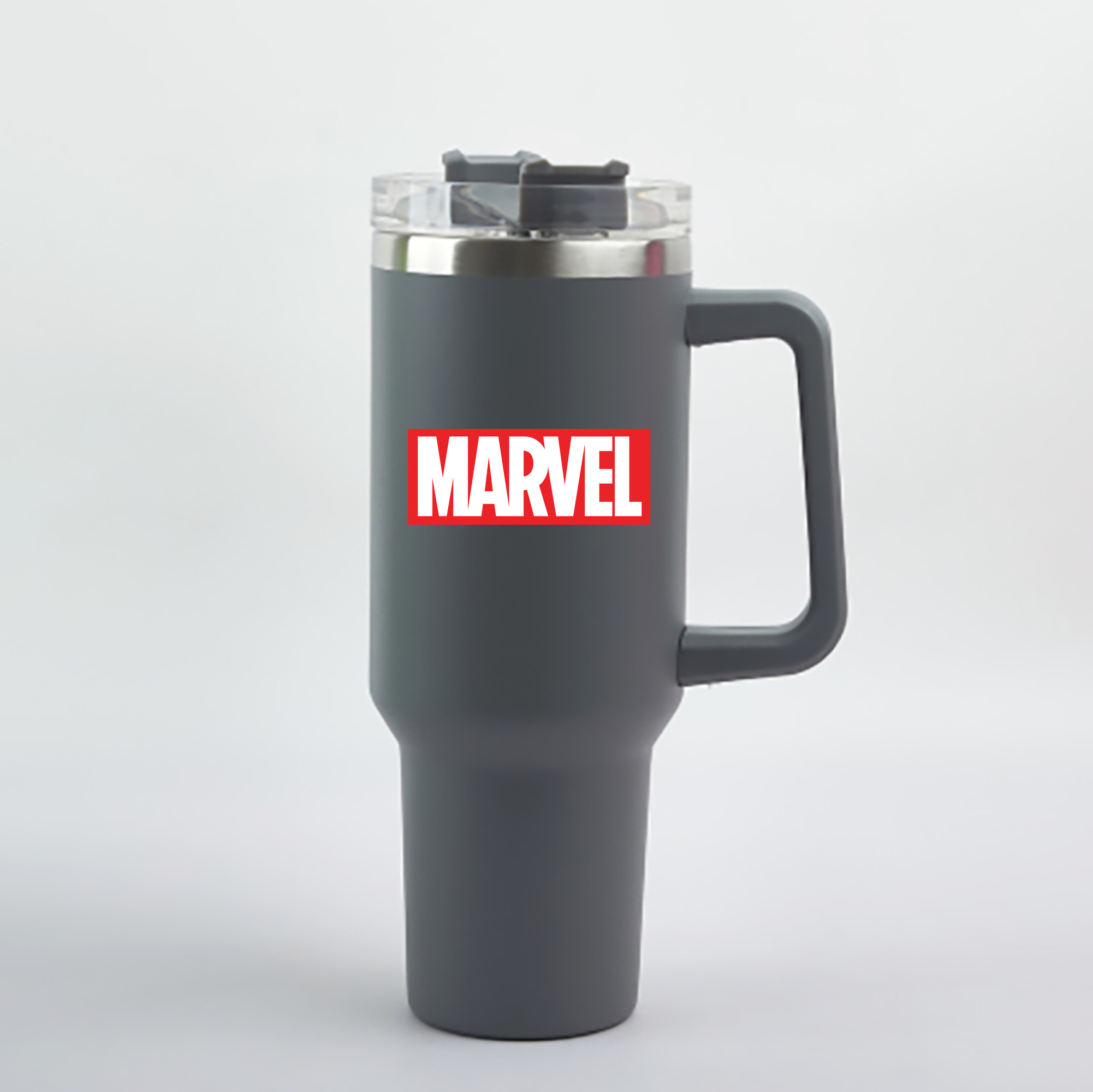 （画像用） アベンジャーズ The Avengers 1200mL車用タンブラー - クリスタルステッカー（プラスチックストロー付き）