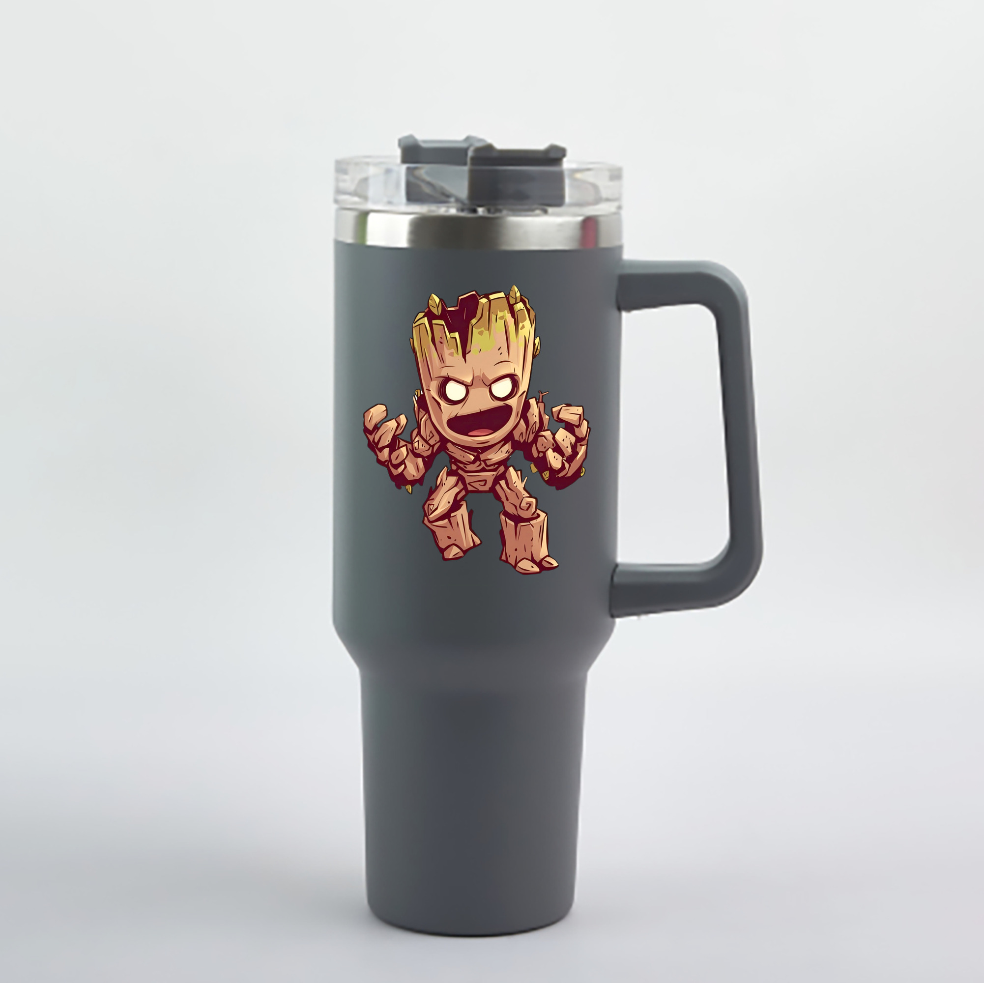 （画像用） アベンジャーズ The Avengers 1200mL車用タンブラー - クリスタルステッカー（プラスチックストロー付き）