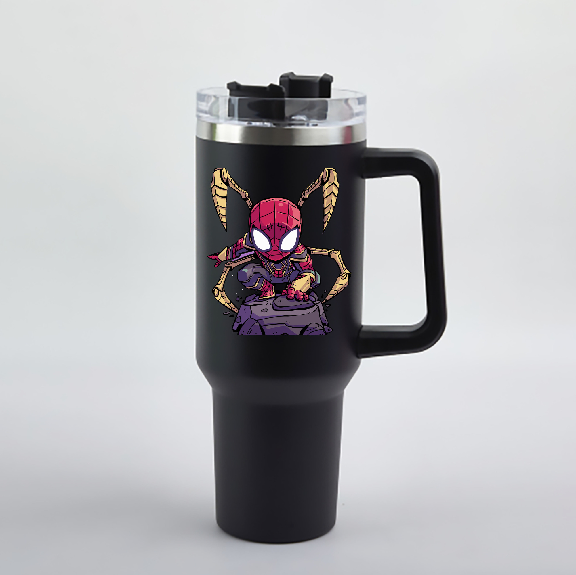 （画像用） アベンジャーズ The Avengers 1200mL車用タンブラー - クリスタルステッカー（プラスチックストロー付き）