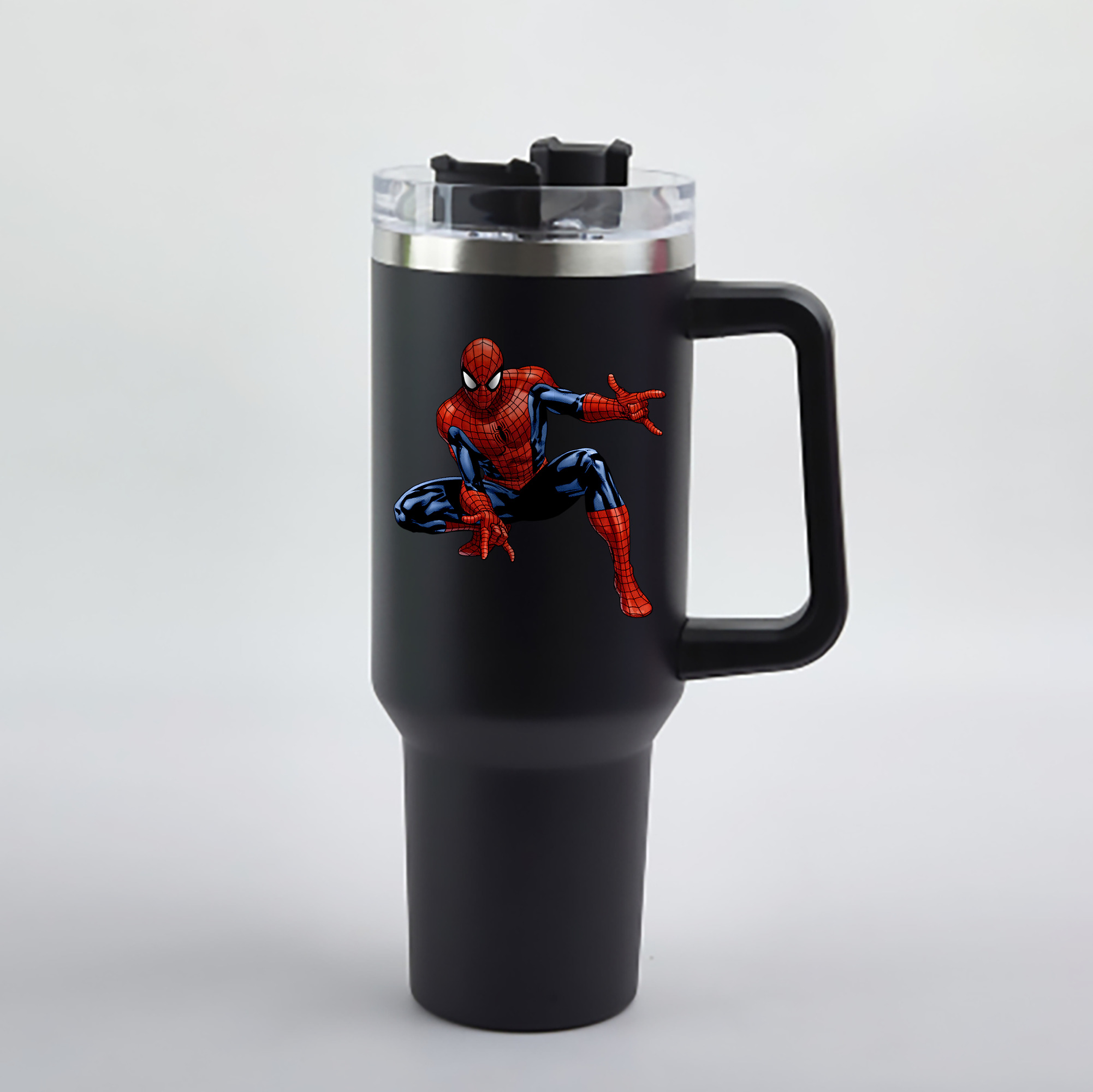 （画像用） アベンジャーズ The Avengers 1200mL車用タンブラー - クリスタルステッカー（プラスチックストロー付き）