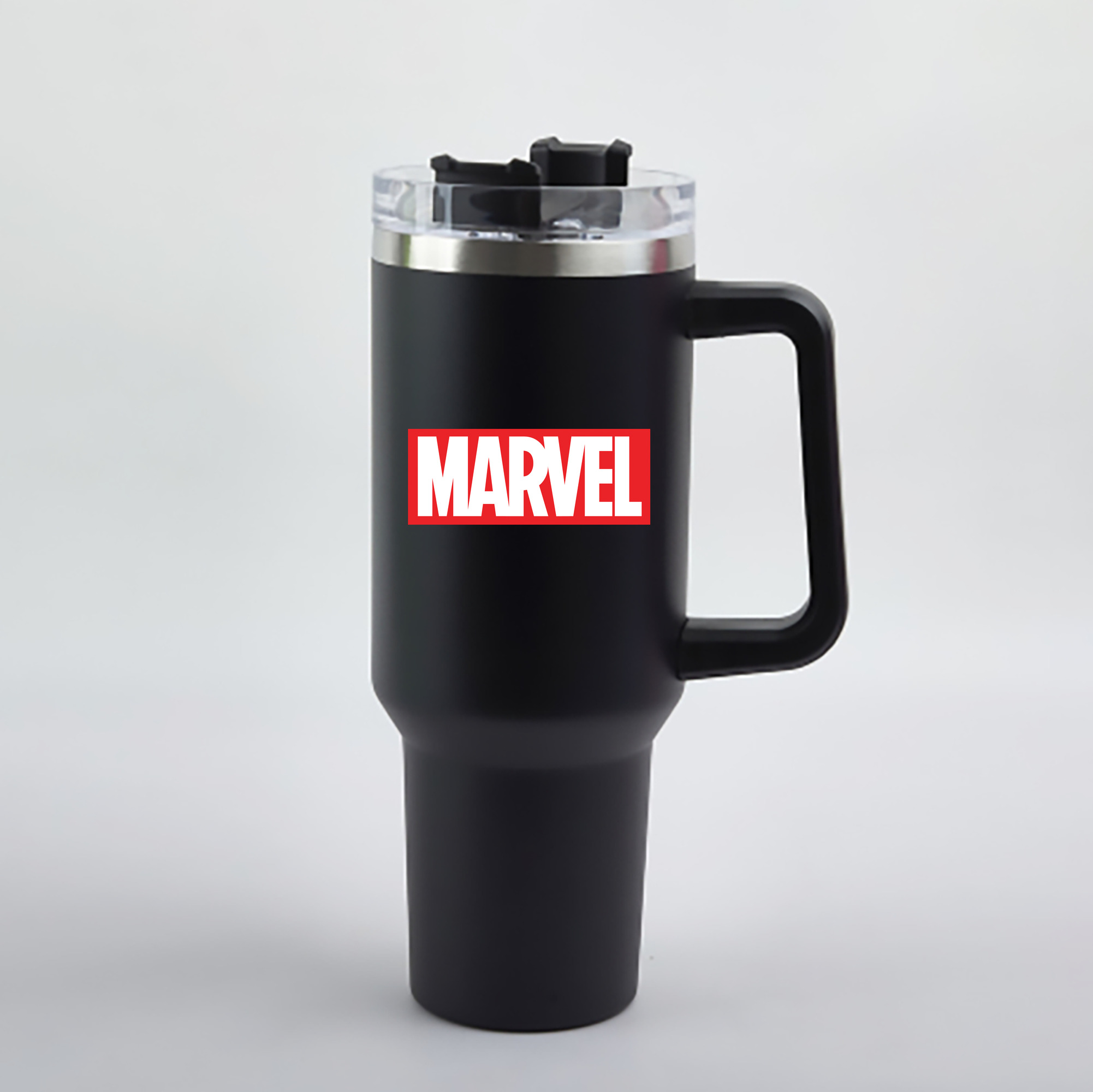 （画像用） アベンジャーズ The Avengers 1200mL車用タンブラー - クリスタルステッカー（プラスチックストロー付き）