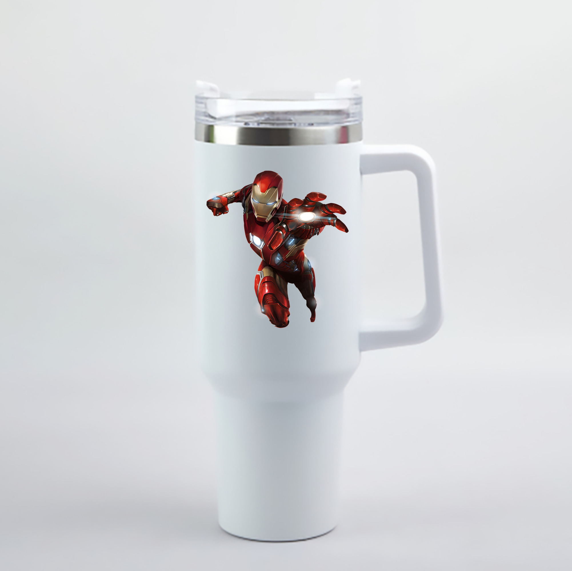 （画像用） アベンジャーズ The Avengers 1200mL車用タンブラー - クリスタルステッカー（プラスチックストロー付き）