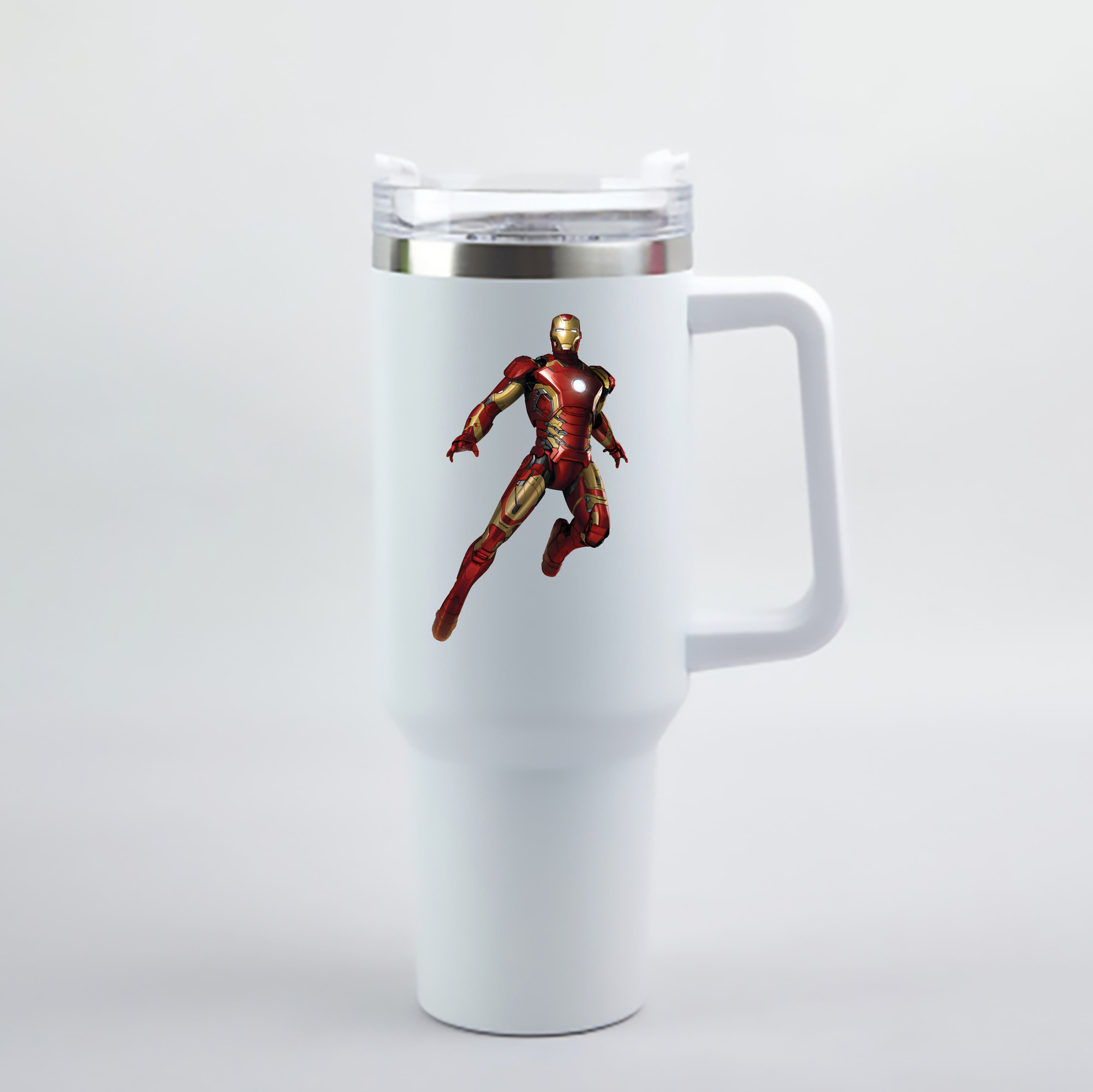 （画像用） アベンジャーズ The Avengers 1200mL車用タンブラー - クリスタルステッカー（プラスチックストロー付き）