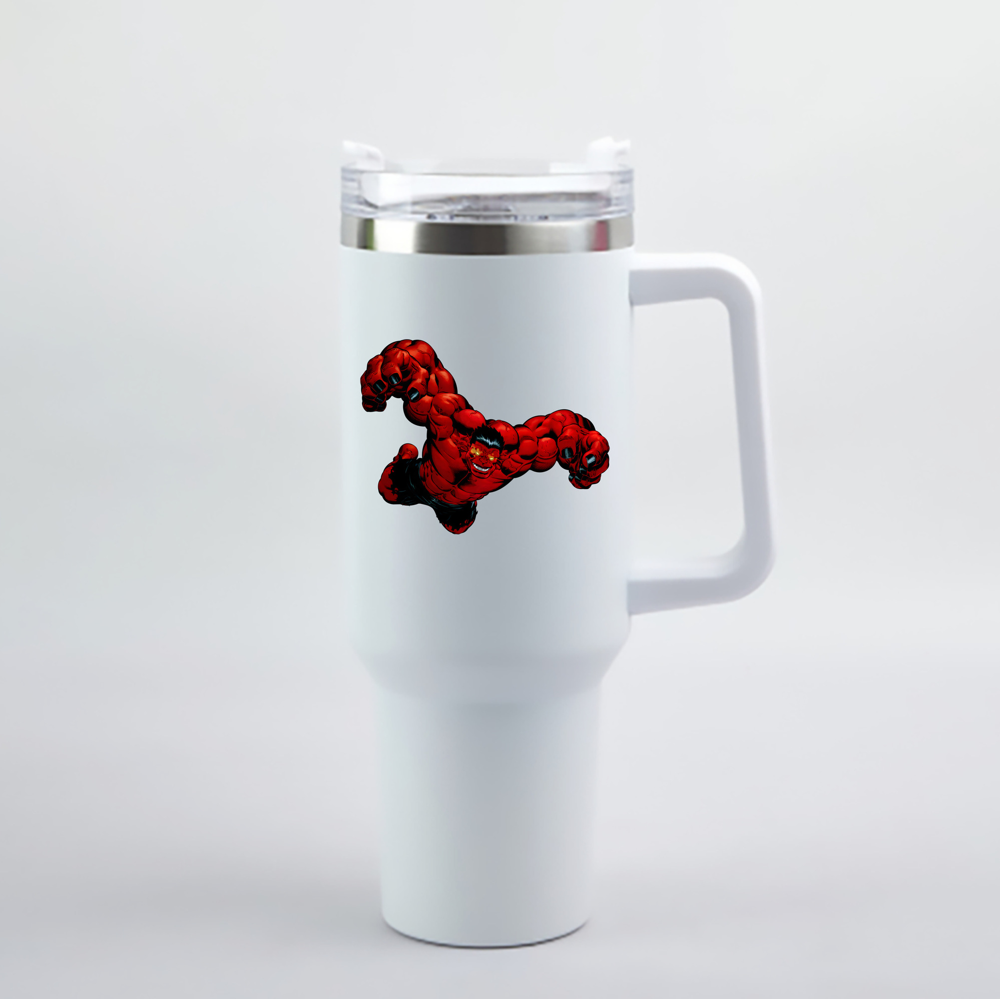 （画像用） アベンジャーズ The Avengers 1200mL車用タンブラー - クリスタルステッカー（プラスチックストロー付き）