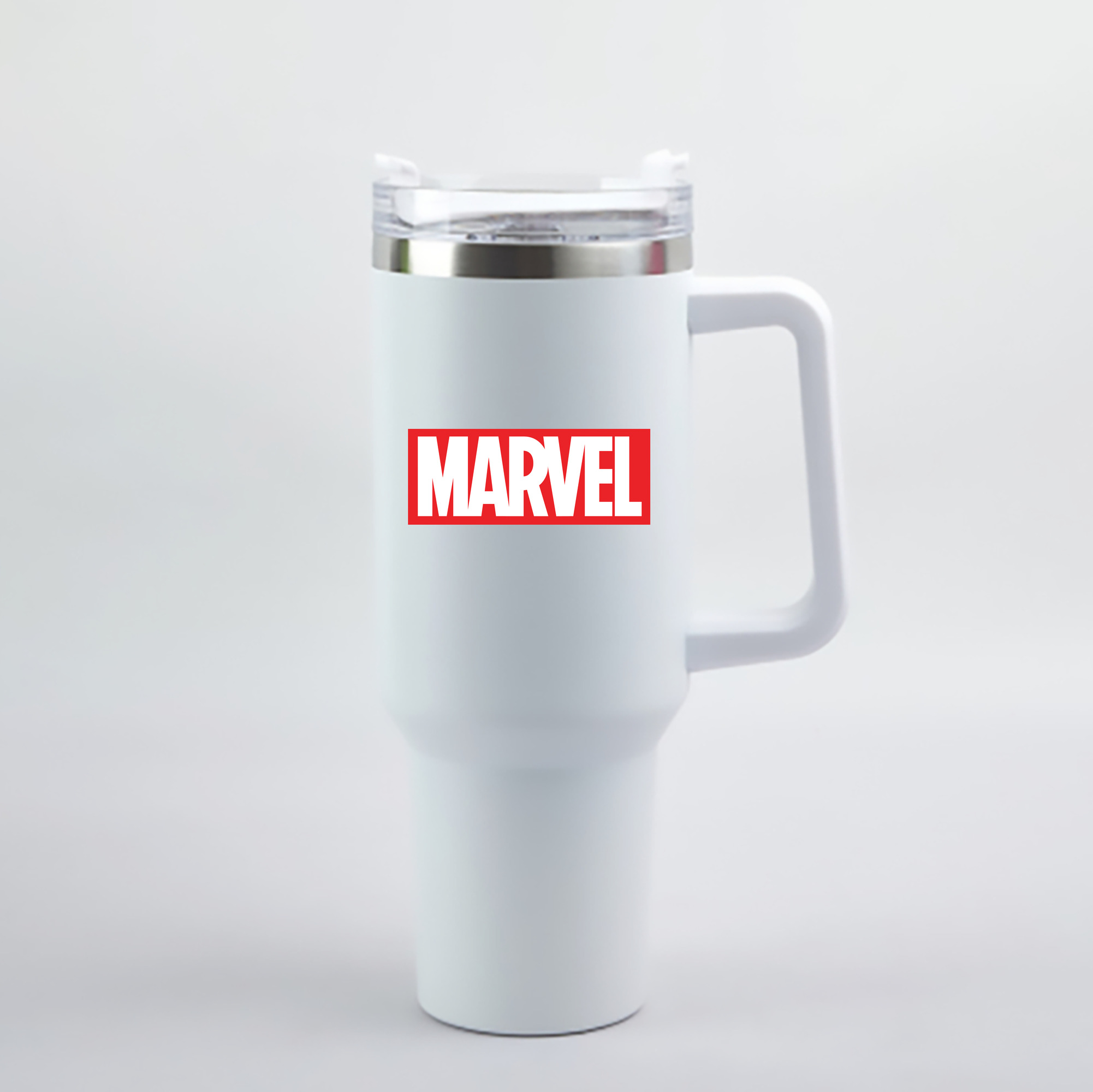 （画像用） アベンジャーズ The Avengers 1200mL車用タンブラー - クリスタルステッカー（プラスチックストロー付き）