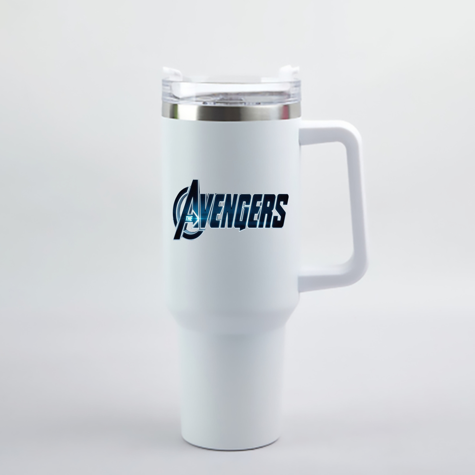 （画像用） アベンジャーズ The Avengers 1200mL車用タンブラー - クリスタルステッカー（プラスチックストロー付き）