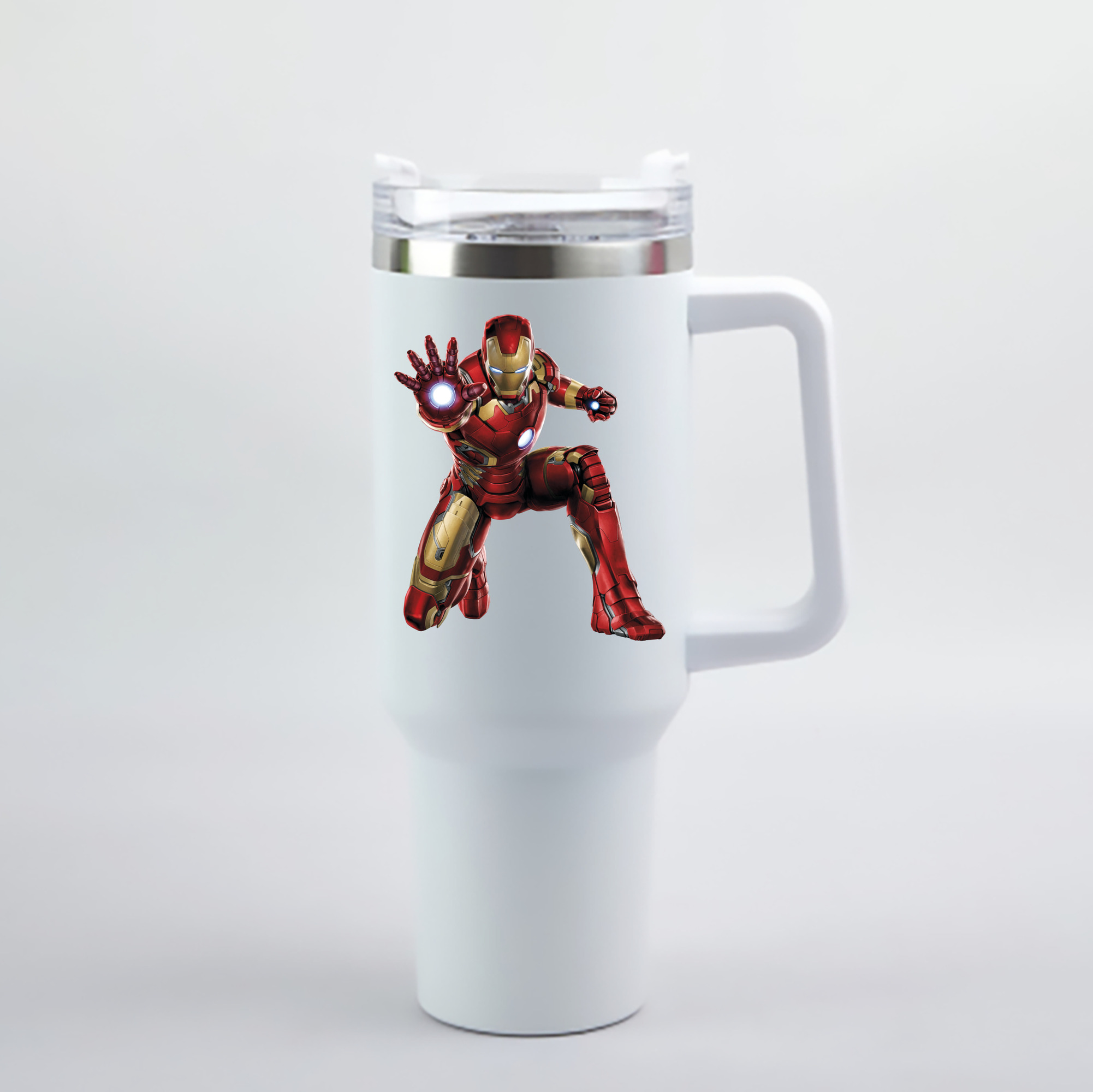 （画像用） アベンジャーズ The Avengers 1200mL車用タンブラー - クリスタルステッカー（プラスチックストロー付き）