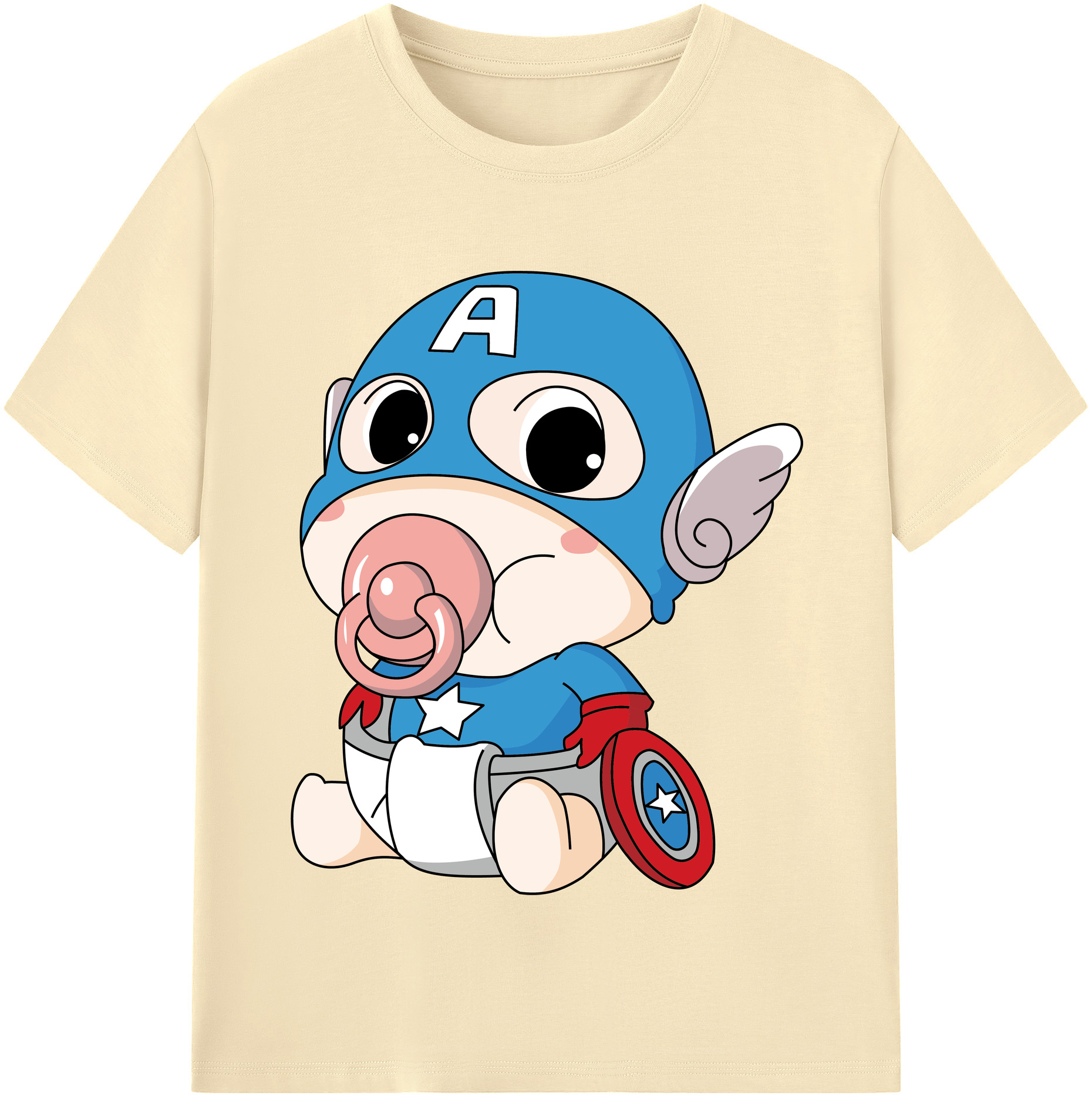 （画像用） アベンジャーズ The Avengers 綿100％半袖Tシャツ（フロントプリント）
