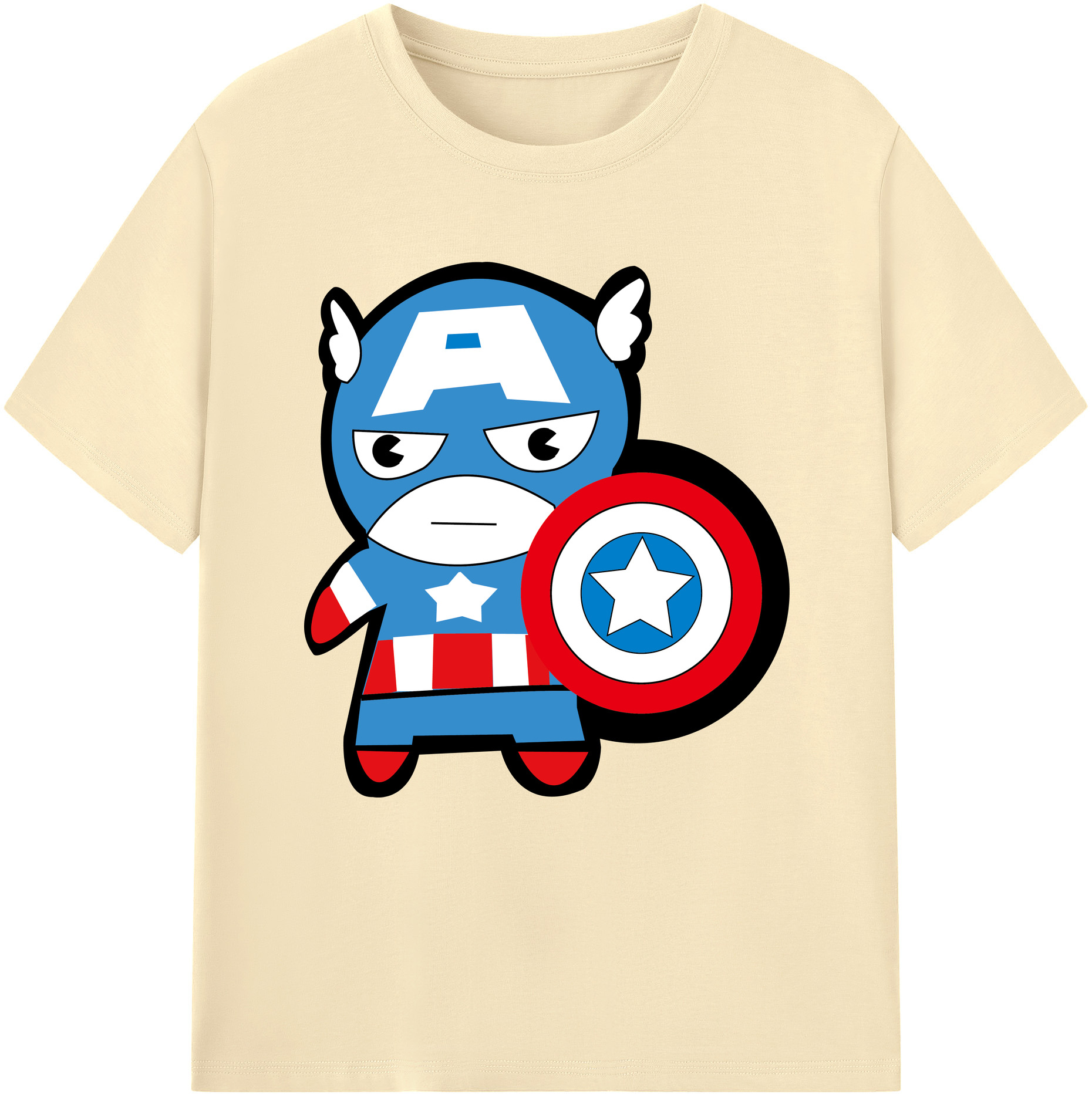 （画像用） アベンジャーズ The Avengers 綿100％半袖Tシャツ（フロントプリント）