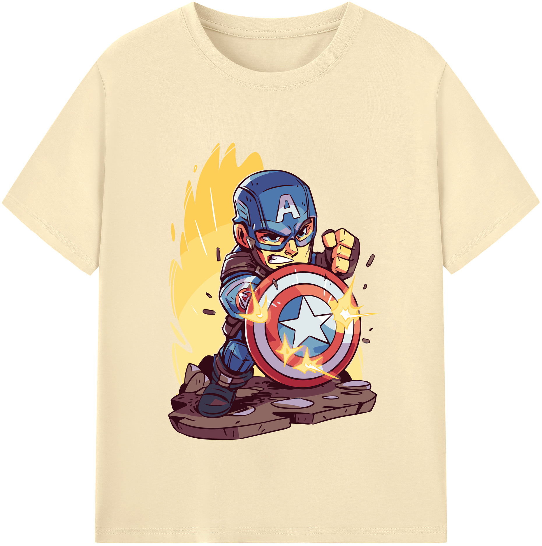 （画像用） アベンジャーズ The Avengers 綿100％半袖Tシャツ（フロントプリント）