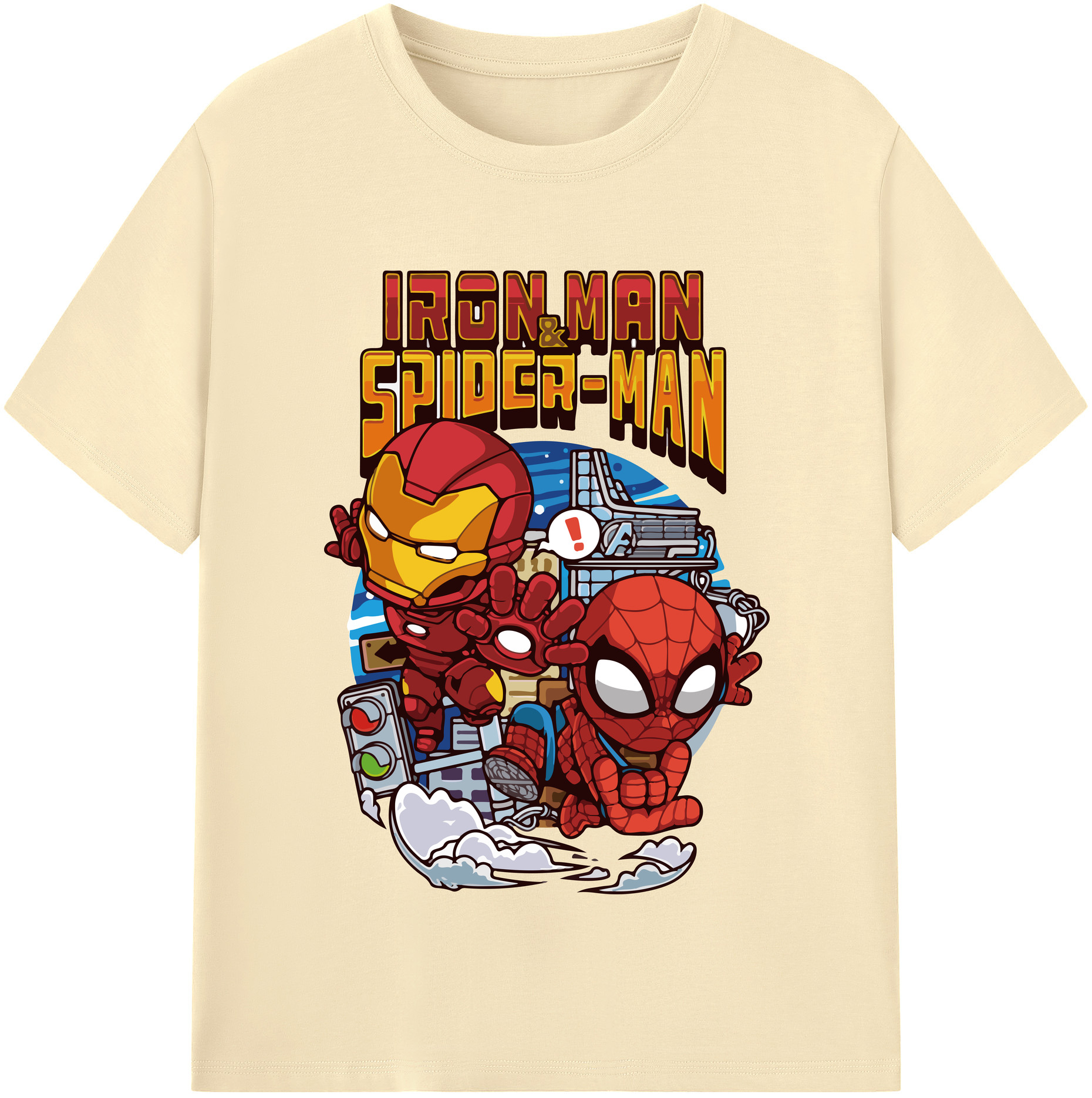 （画像用） アベンジャーズ The Avengers 綿100％半袖Tシャツ（フロントプリント）