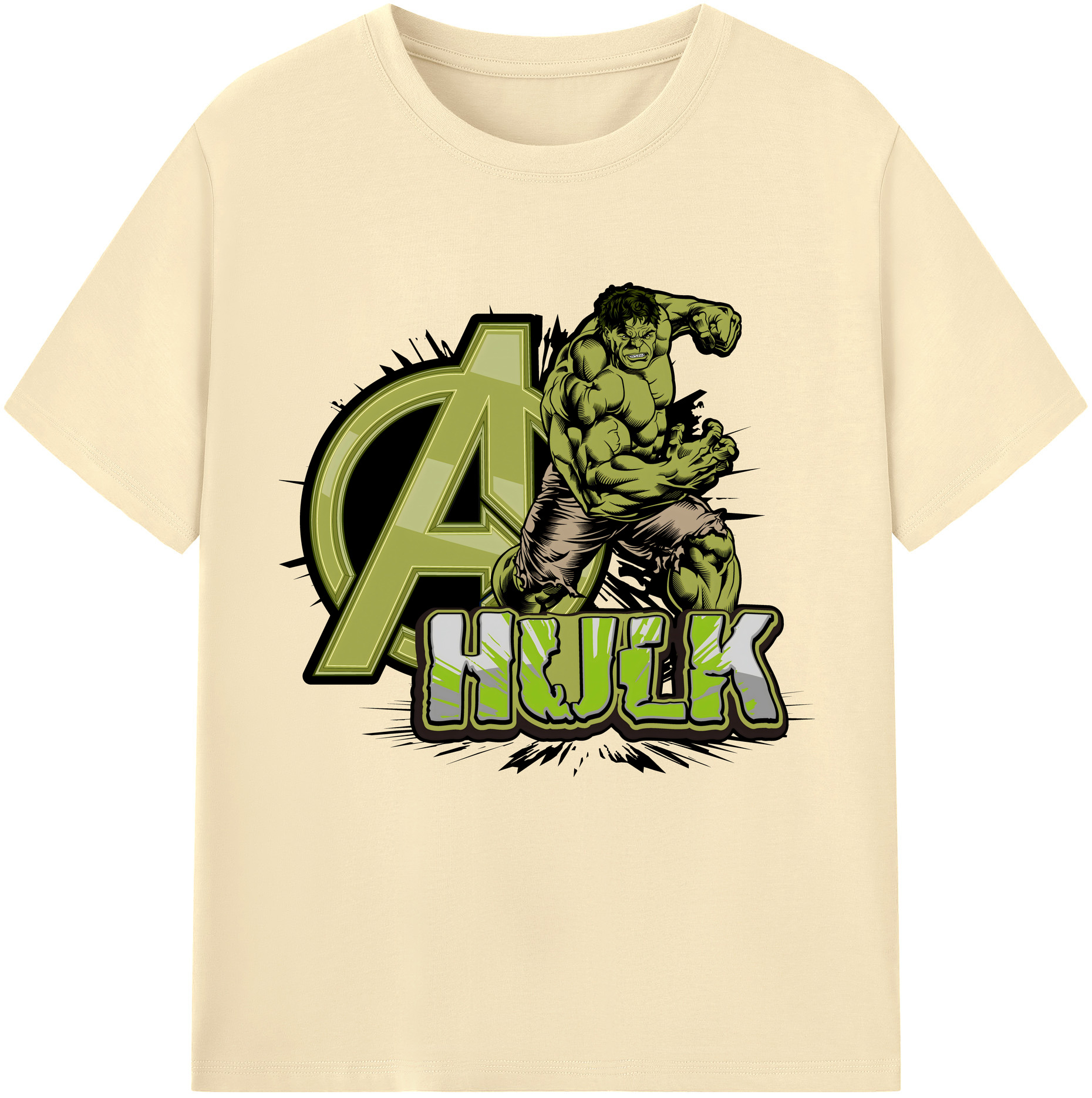 （画像用） アベンジャーズ The Avengers 綿100％半袖Tシャツ（フロントプリント）